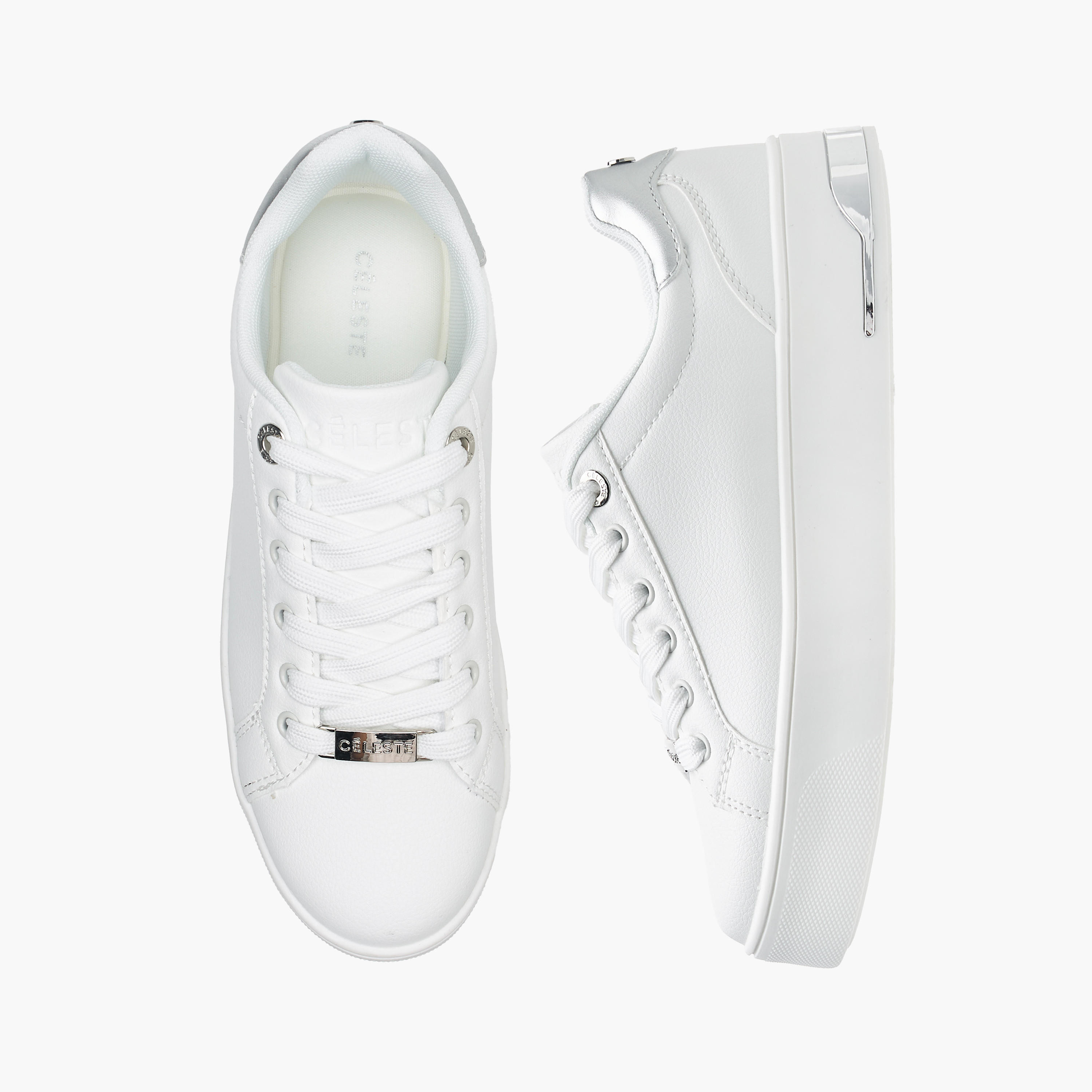 Celeste Women's Solid Chunky Sneakers with Lace-Up Closure-women-shoes-sneakers-image-1