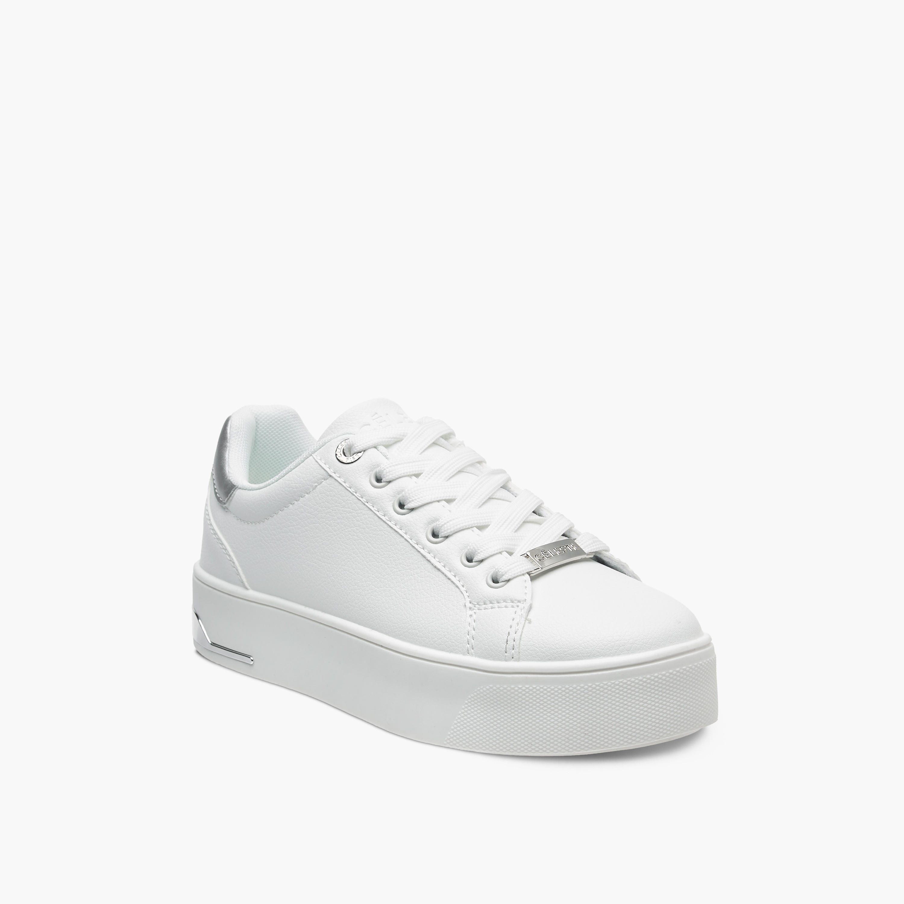 Celeste Women's Solid Chunky Sneakers with Lace-Up Closure-women-shoes-sneakers-image-2