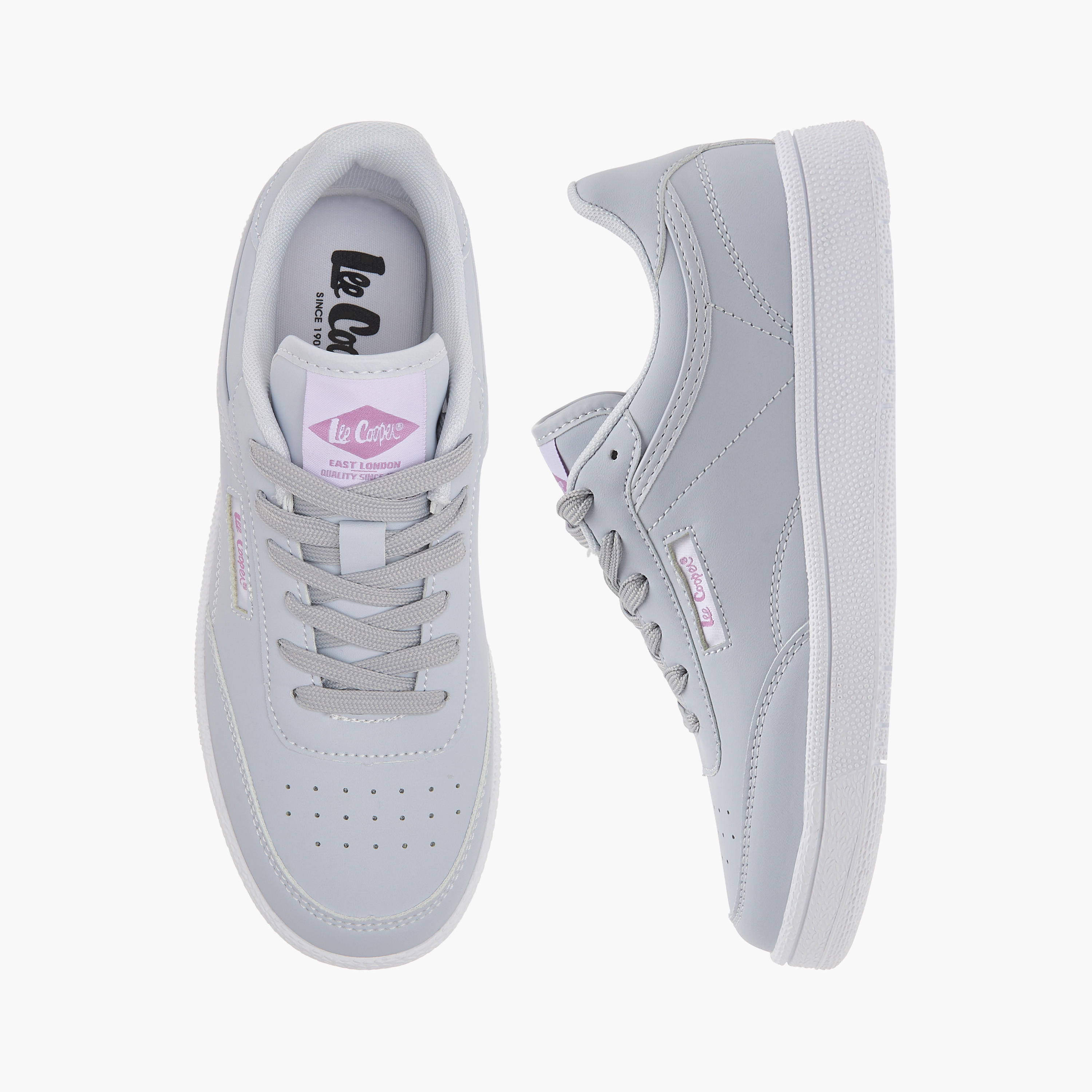 Lee Cooper Women's Panelled Sneakers with Lace-Up Closure-women-shoes-sneakers-image-1