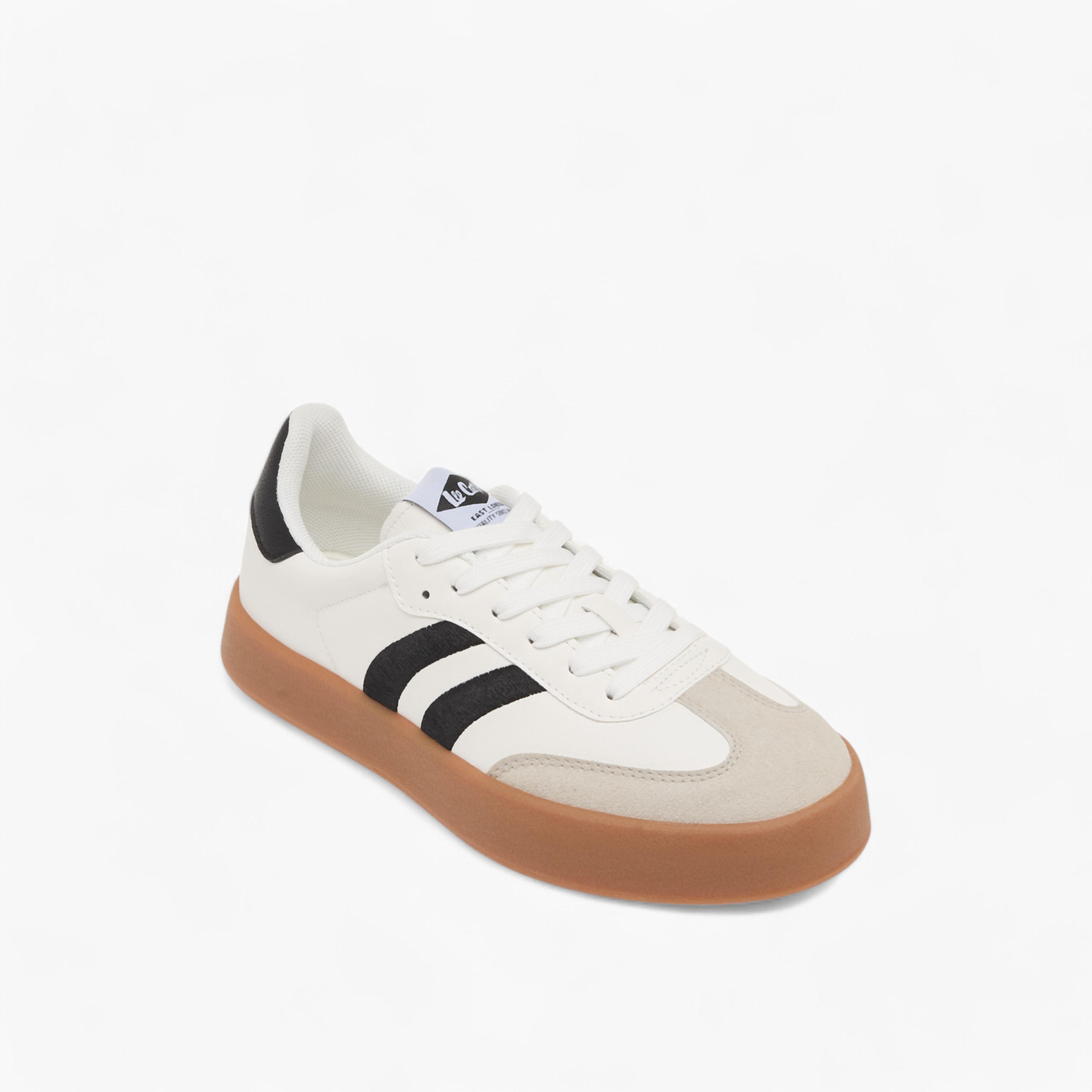 Lee Cooper Women's Panelled Ankle Sneakers with Lace-Up Closure-women-shoes-sneakers-image-2