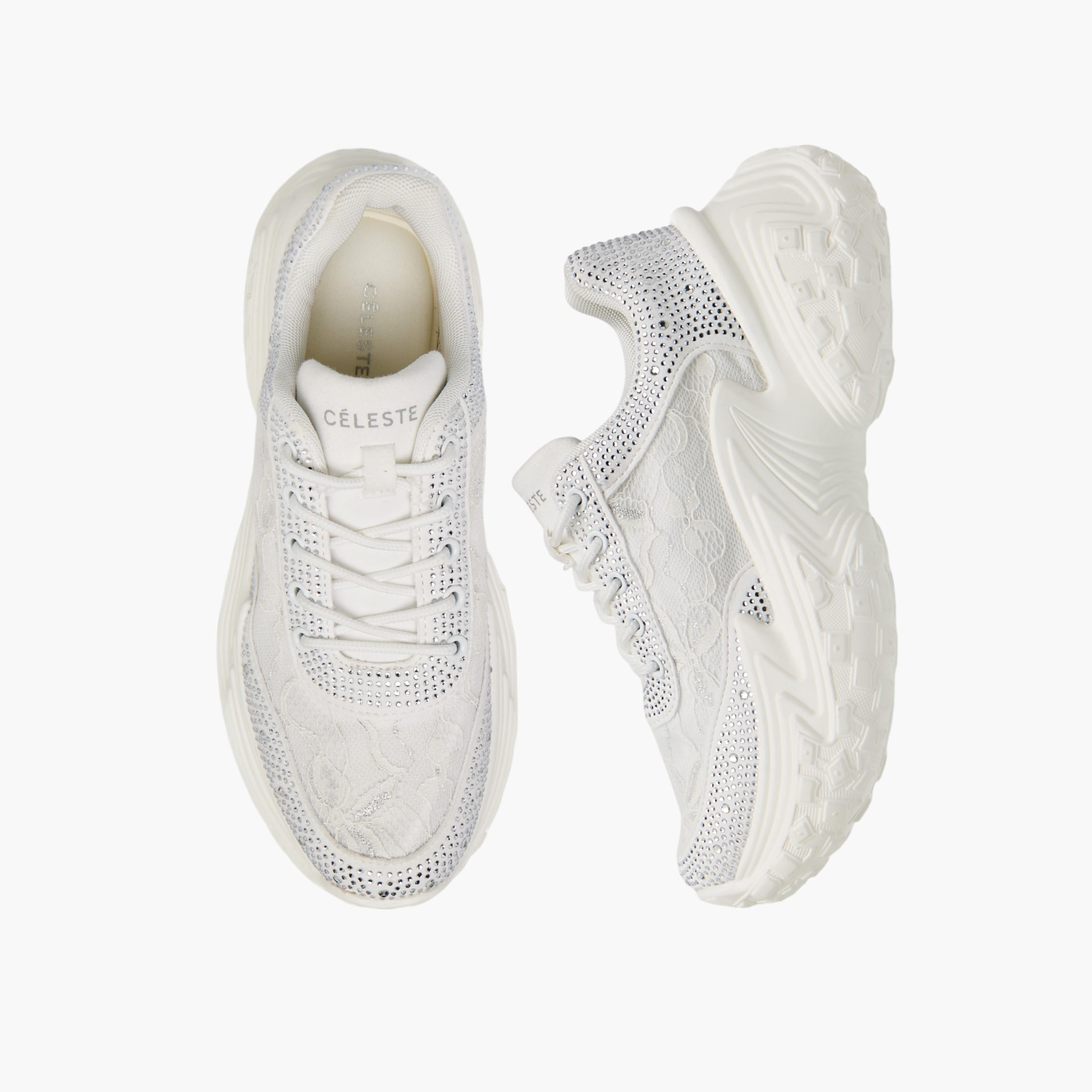 Celeste Women's Embellished Sneakers with Lace-Up Closure-women-shoes-sneakers-image-1
