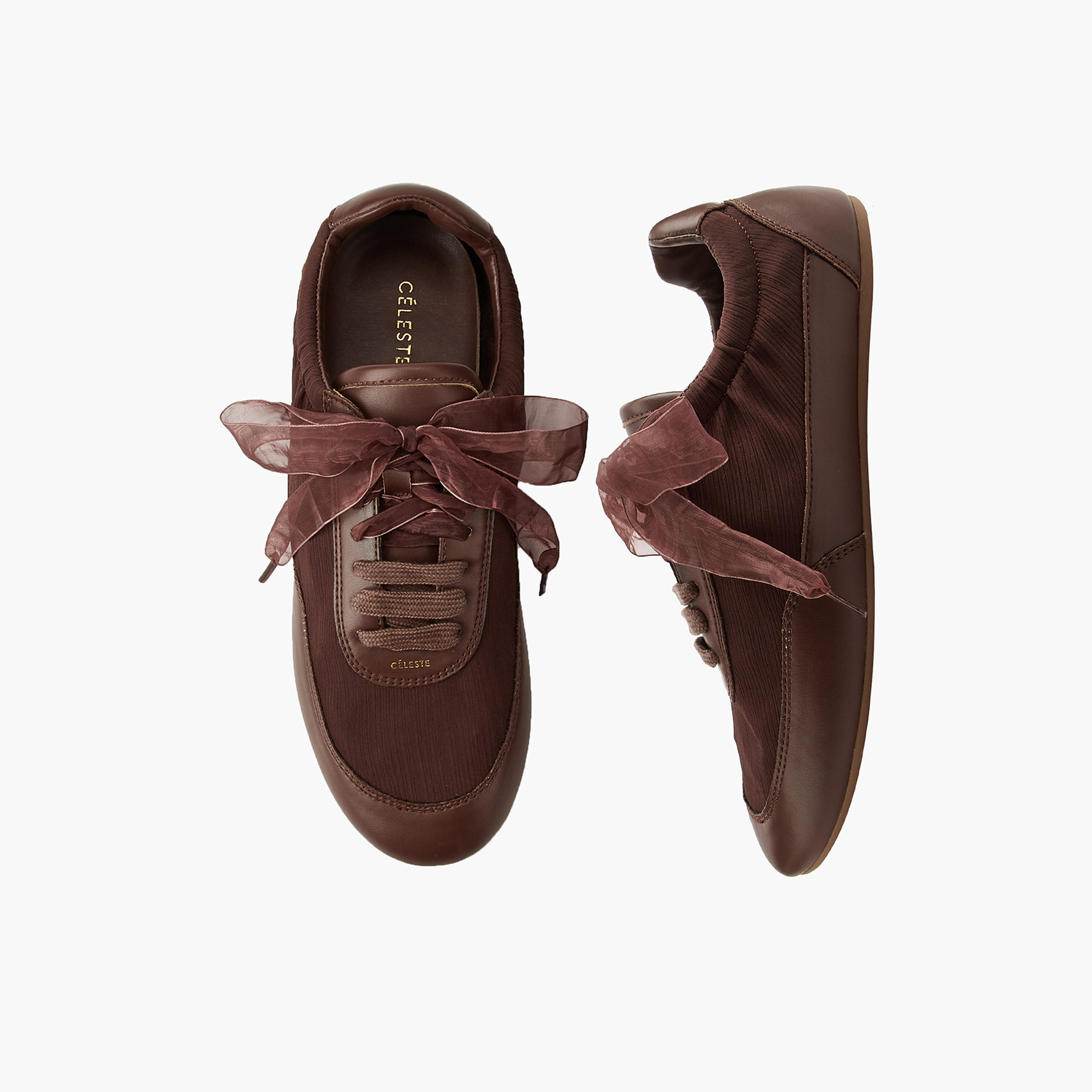Celeste Women's Bow Accent Lace-Up Sneakers-women-shoes-sneakers-image-4