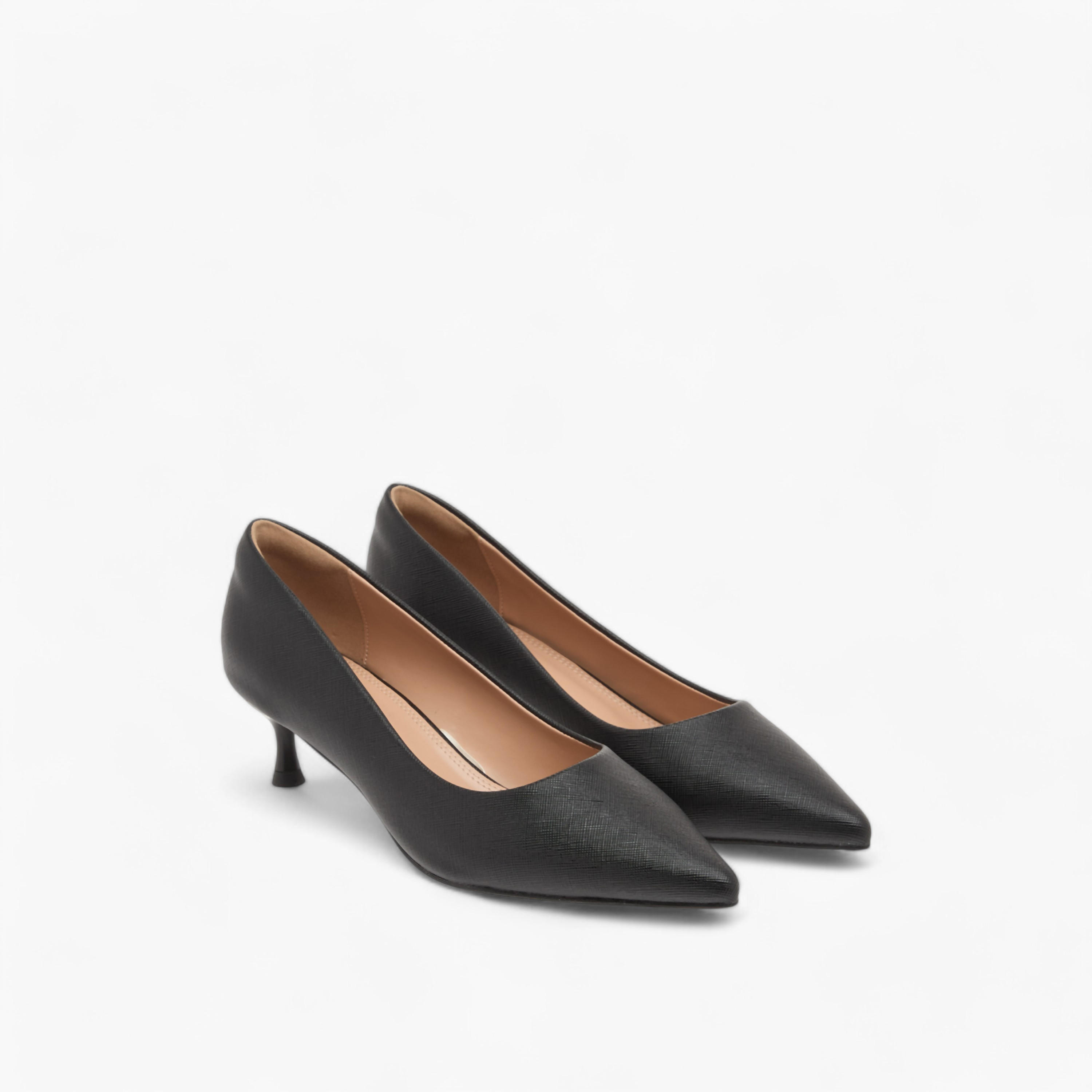 Celeste Women's Solid Slip-On Pumps with Pointed Toe and Kitten Heels-women-shoes-heels-image-1