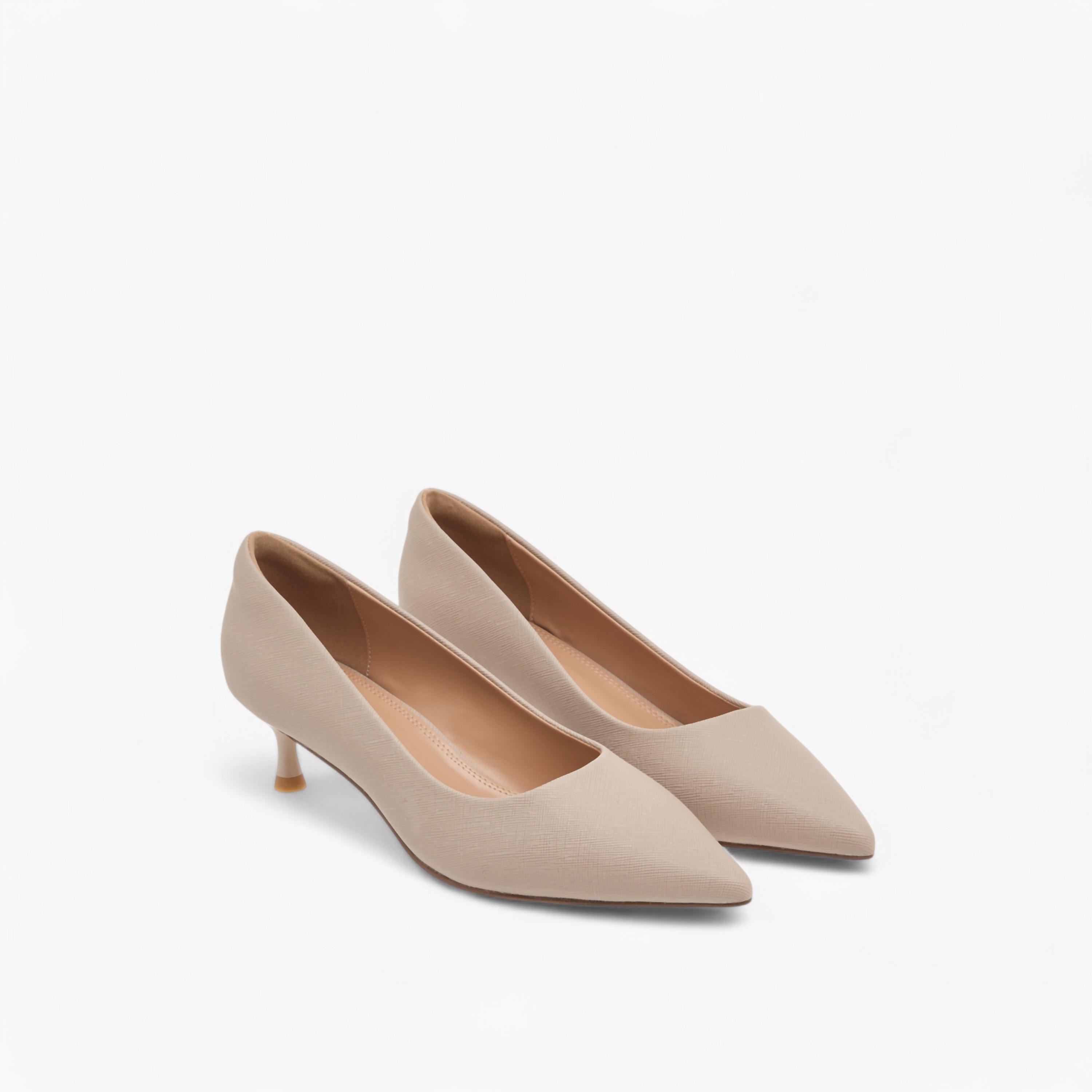 Celeste Women's Solid Slip-On Pumps with Pointed Toe and Kitten Heels-women-shoes-heels-image-1