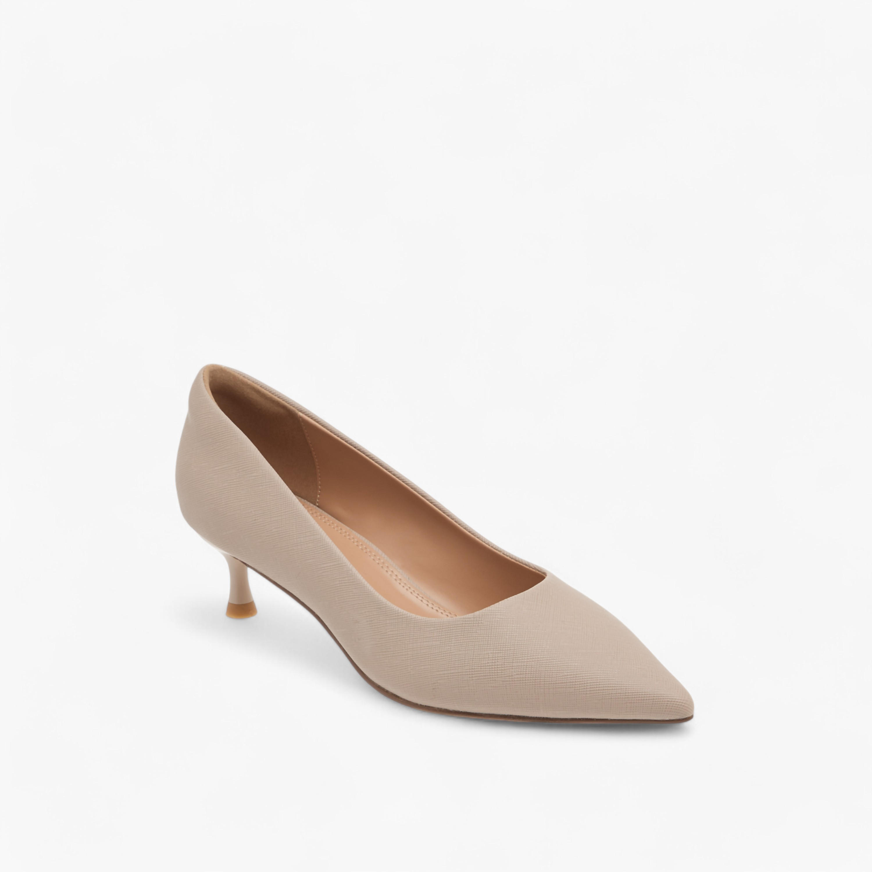 Celeste Women's Solid Slip-On Pumps with Pointed Toe and Kitten Heels-women-shoes-heels-image-2