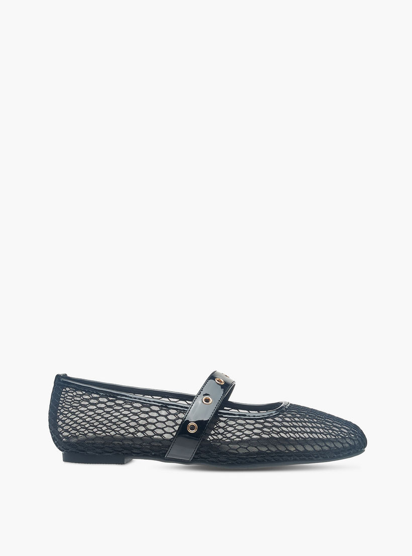 حذاء ماري جين بارز الملمس سهل الارتداء للنساء من سيليست-women-shoes-ballerinas-image-3