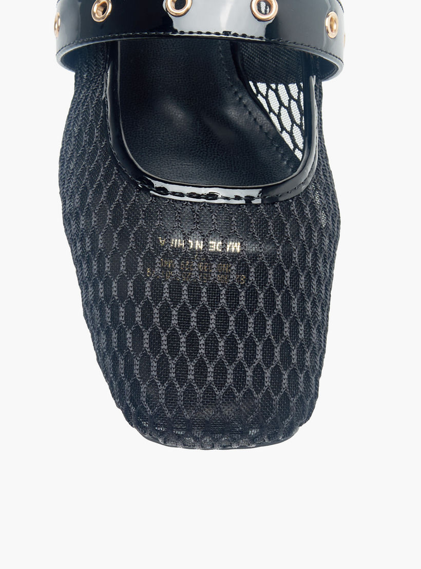 حذاء ماري جين بارز الملمس سهل الارتداء للنساء من سيليست-women-shoes-ballerinas-image-4