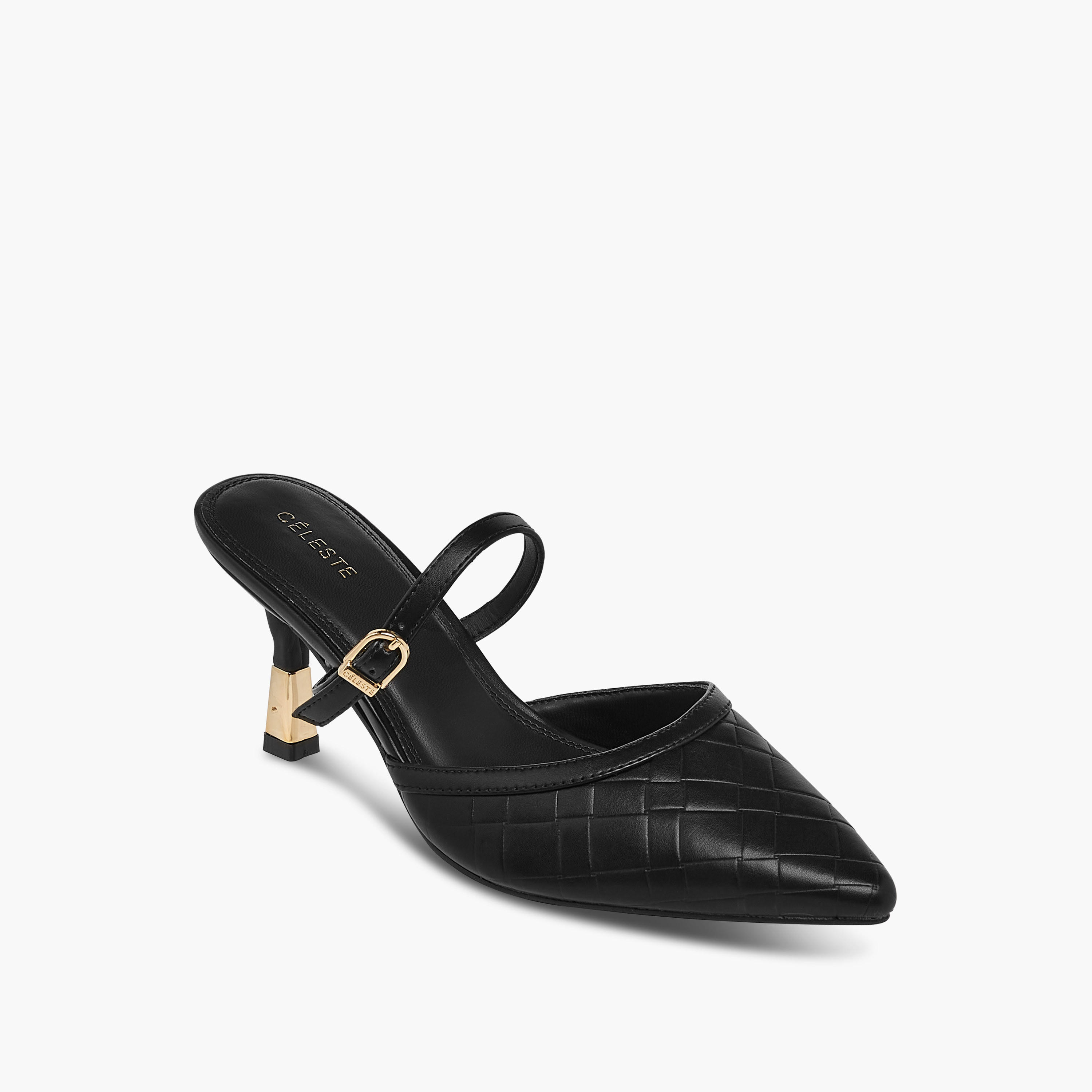 حذاء ميول بارز الملمس بمقدمة مدببة وكعب مدبب للنساء من سيليست-women-shoes-heels-image-2