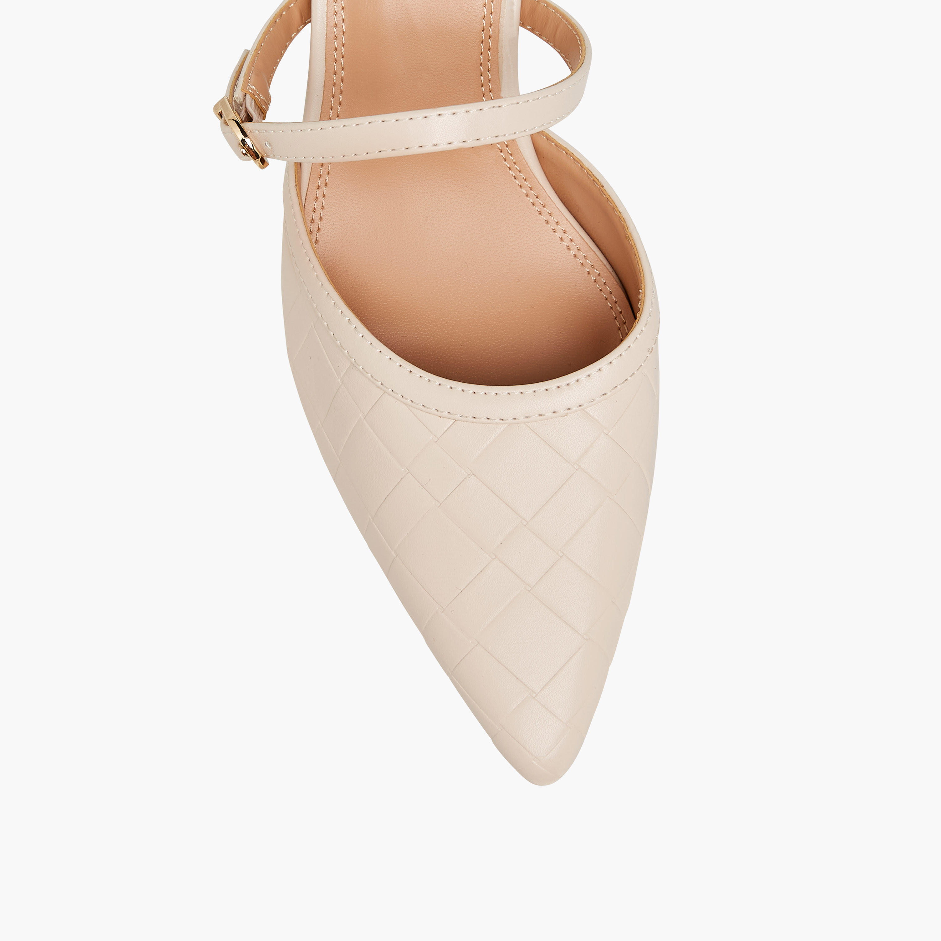حذاء ميول بارز الملمس بمقدمة مدببة وكعب مدبب للنساء من سيليست-women-shoes-heels-image-4