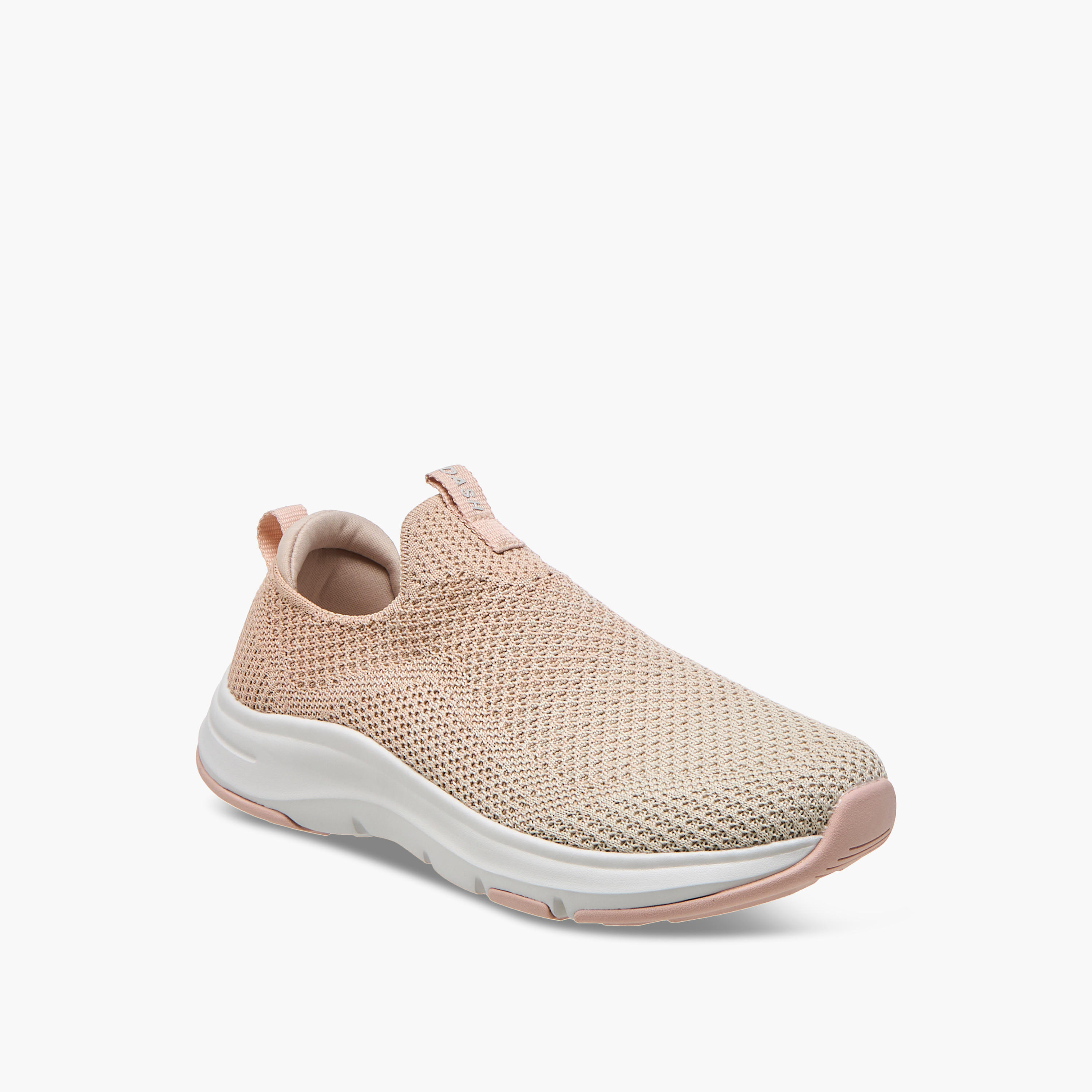 Dash Textured Slip-on Sneakers with Pull Tab-sports-women-shoes-image-2