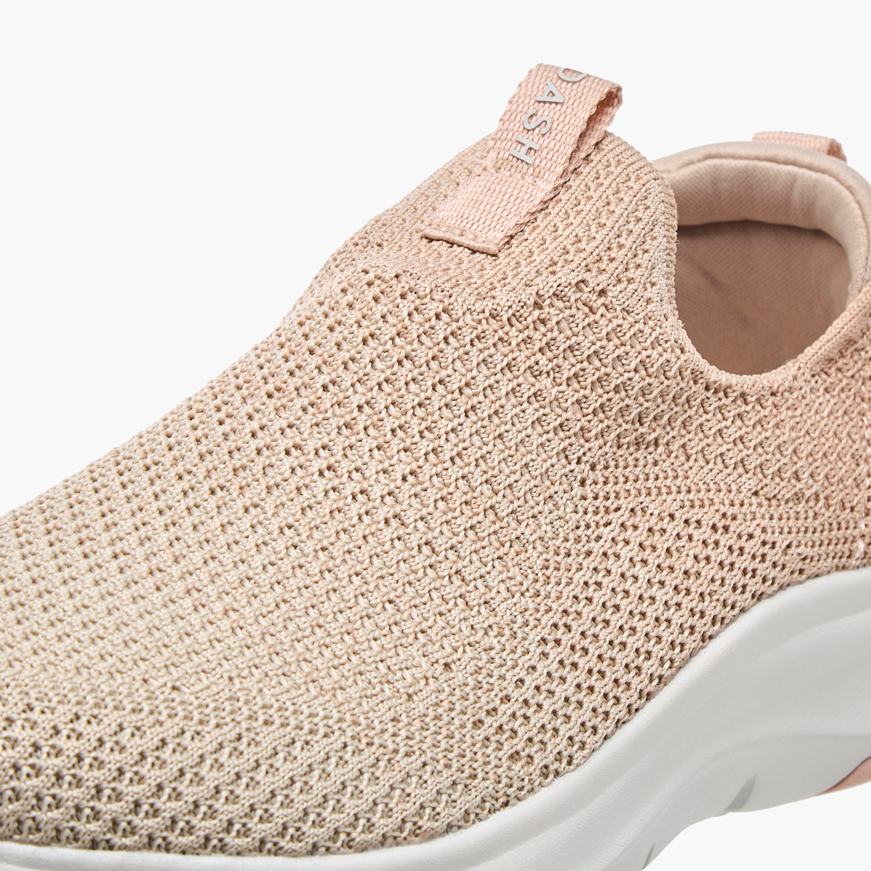 Dash Textured Slip-on Sneakers with Pull Tab-sports-women-shoes-image-4