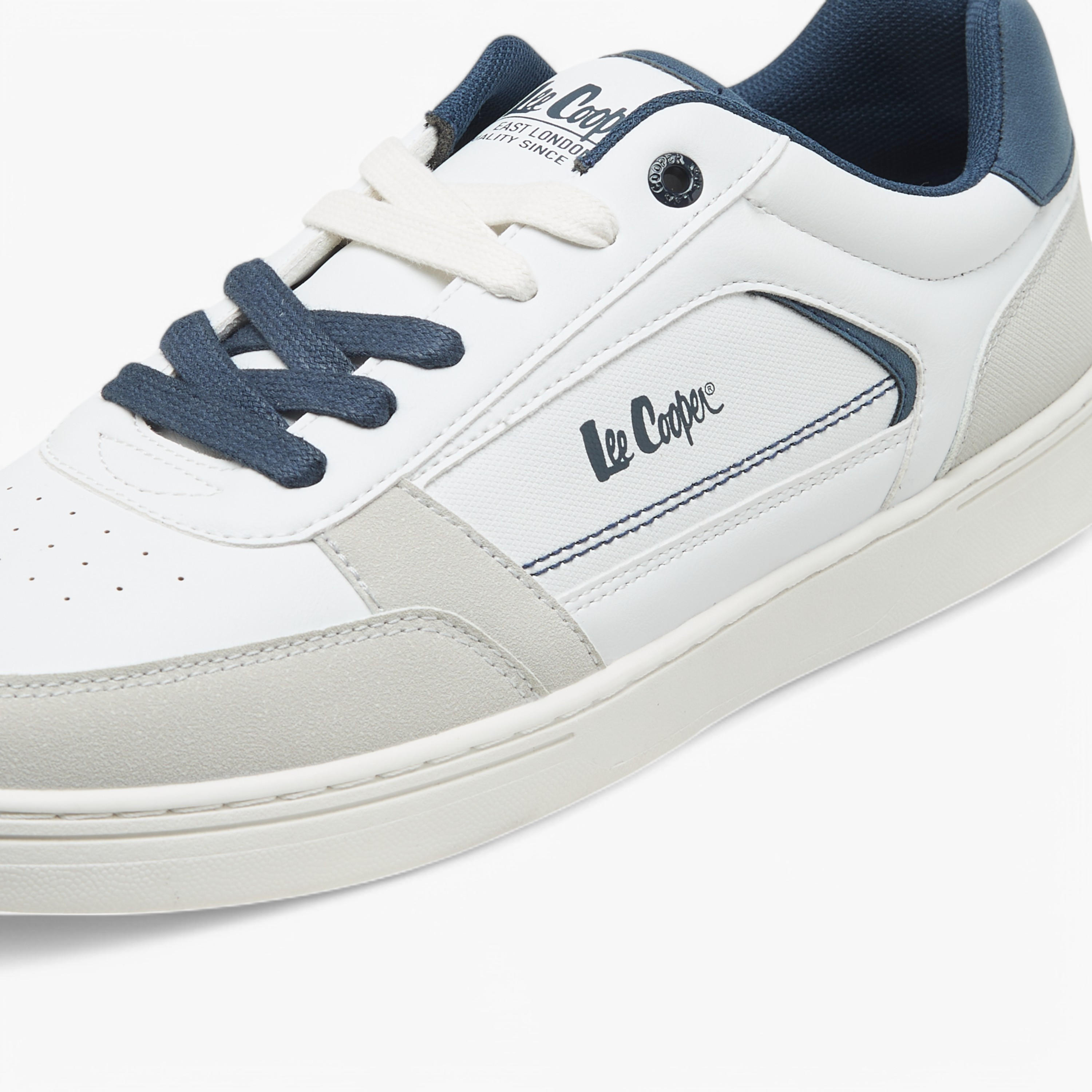 Lee Cooper Men's Solid Lace-Up Sneakers-men-shoes-sneakers-image-4