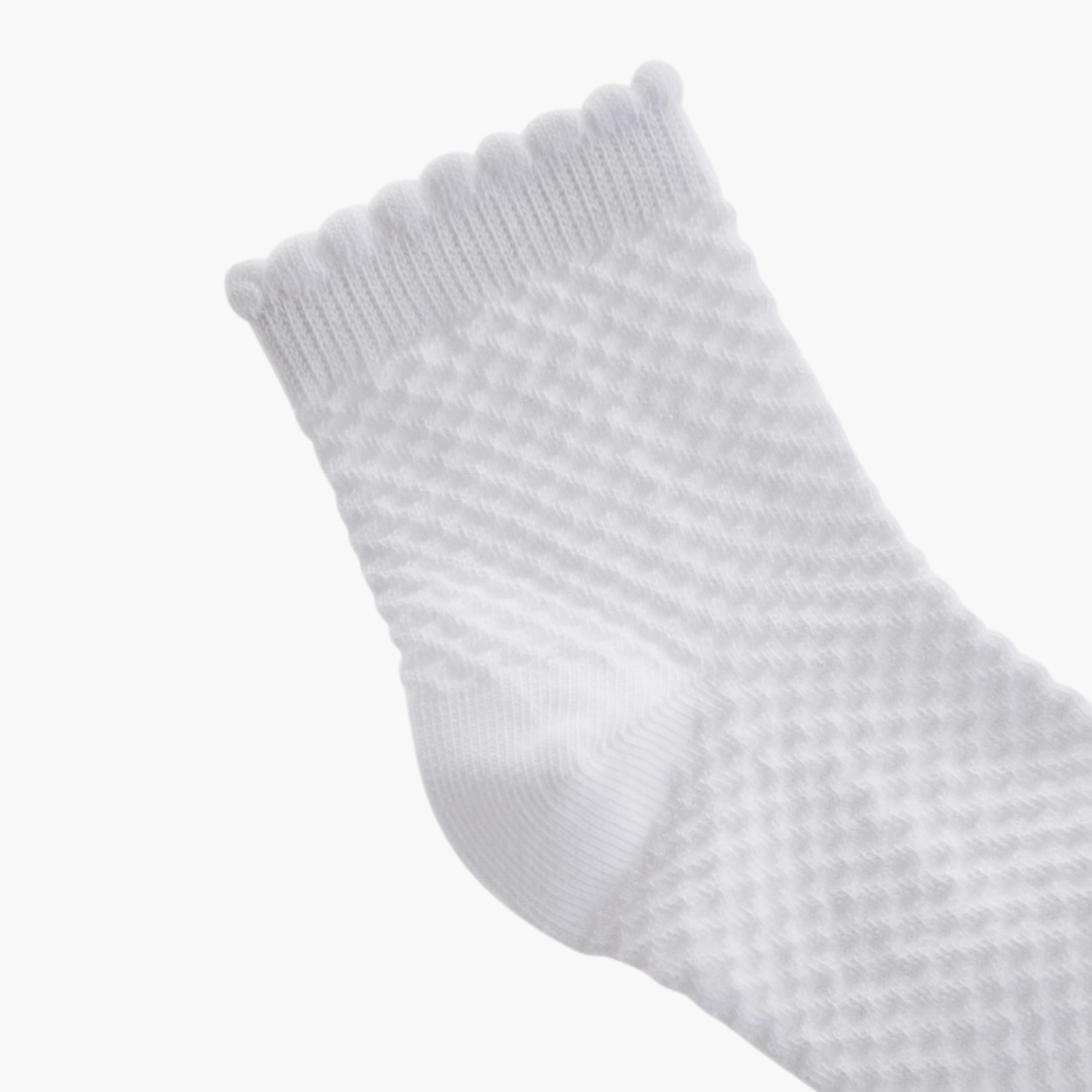 Juniors Textured Crew Length Socks - Set of 5-girls-accessories-socks-image-3