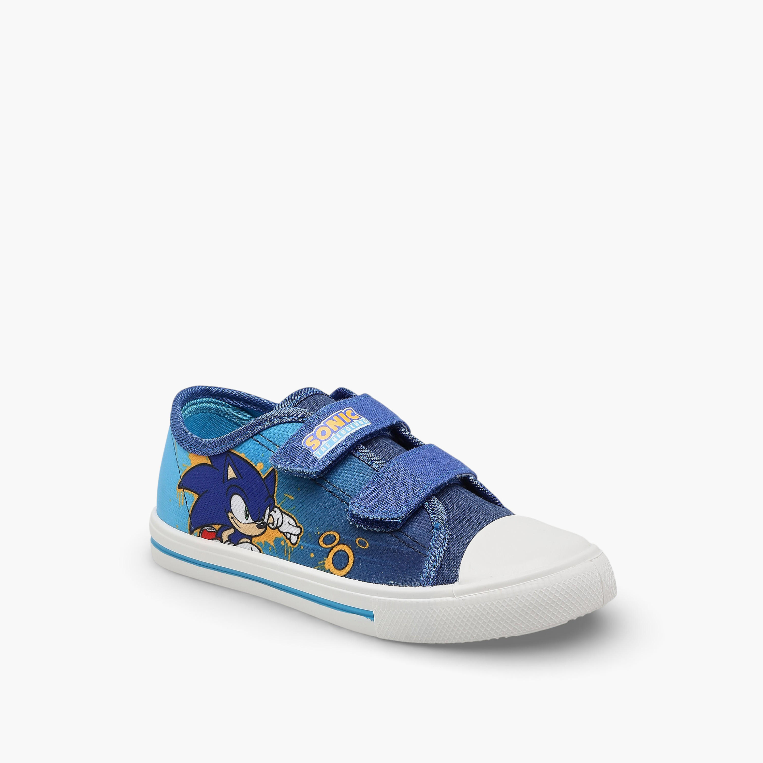 حذاء سنيكرز بطول الكاحل وشريط إغلاق لاصق للأولاد من سونيك-boys-shoes-sneakers-image-2