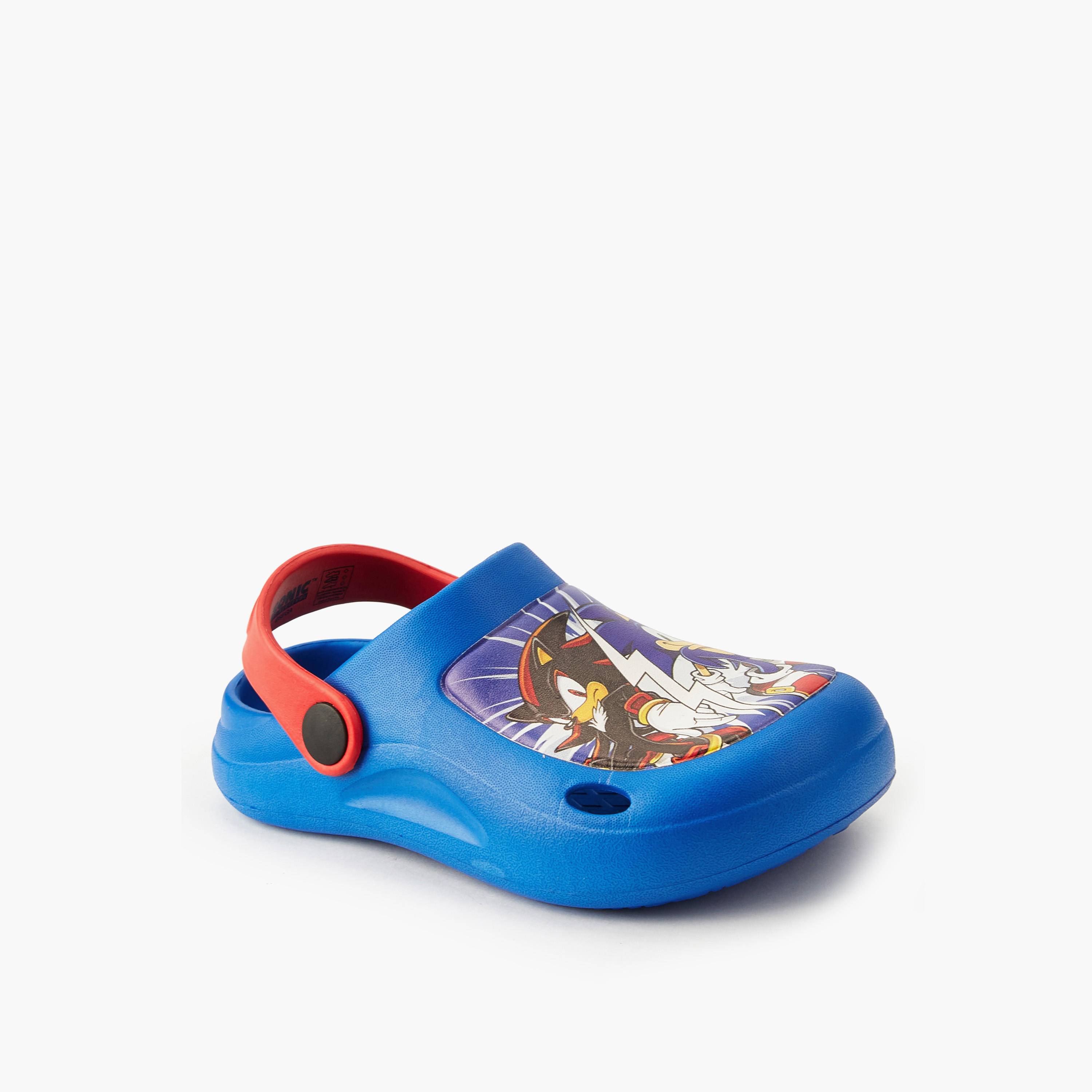 صندل كلوج بشريط خلفي بطبعات سونيك للأولاد-boys-shoes-sandals-image-3