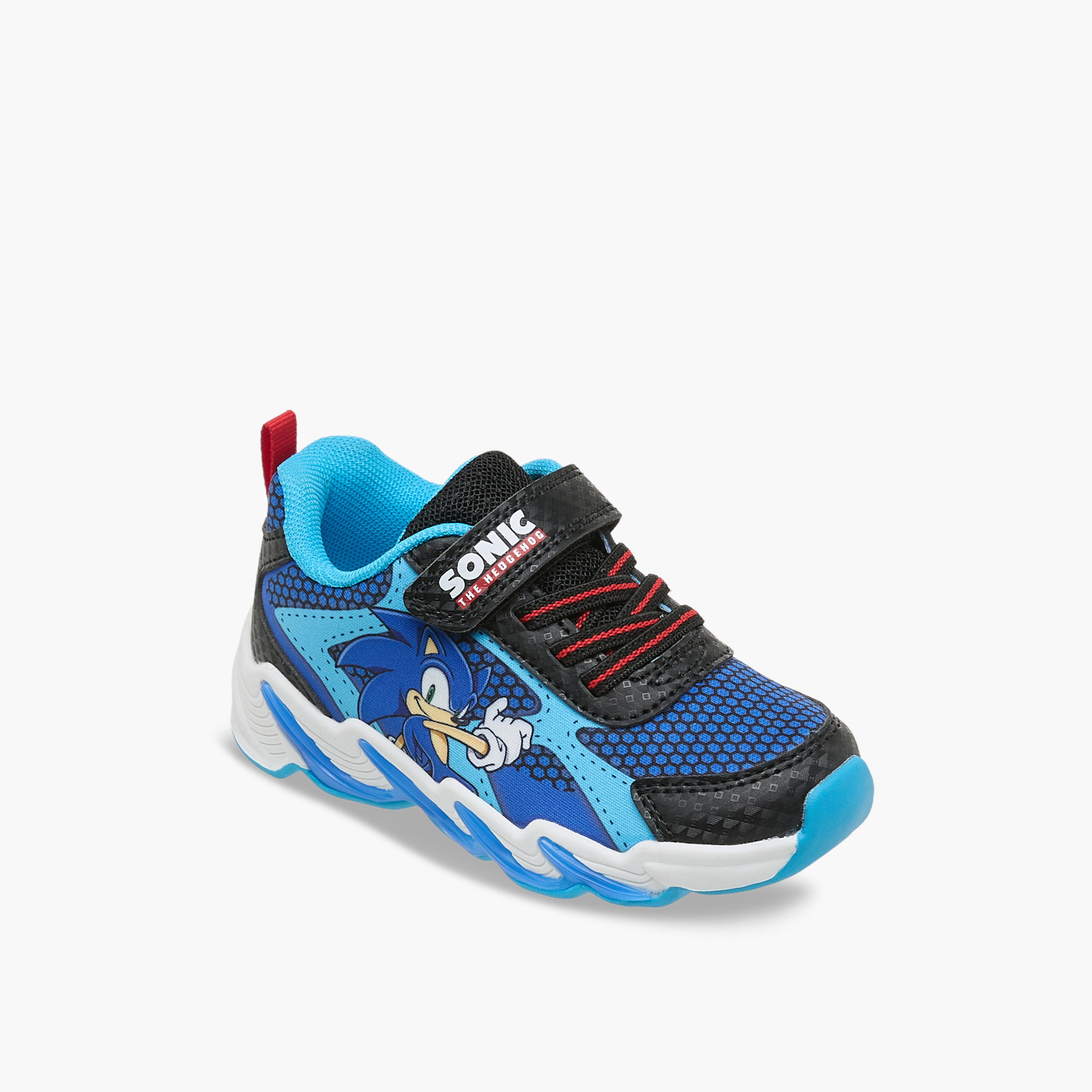 Sonic Boys Light-Up Hook & Loop Sneakers-boys-shoes-sneakers-image-2