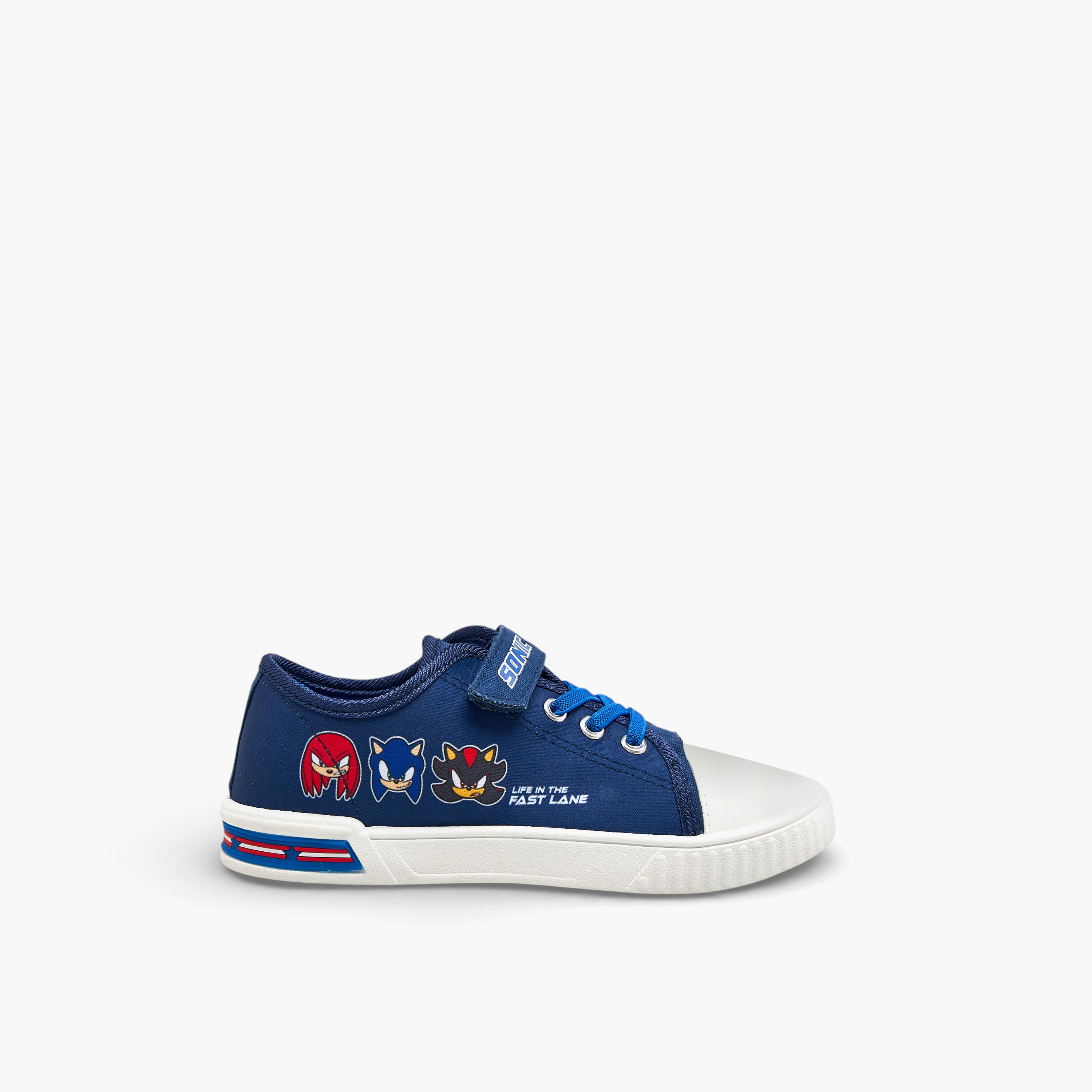 Sonic Boys Hook & Loop Ankle Sneakers-boys-shoes-sneakers-image-3