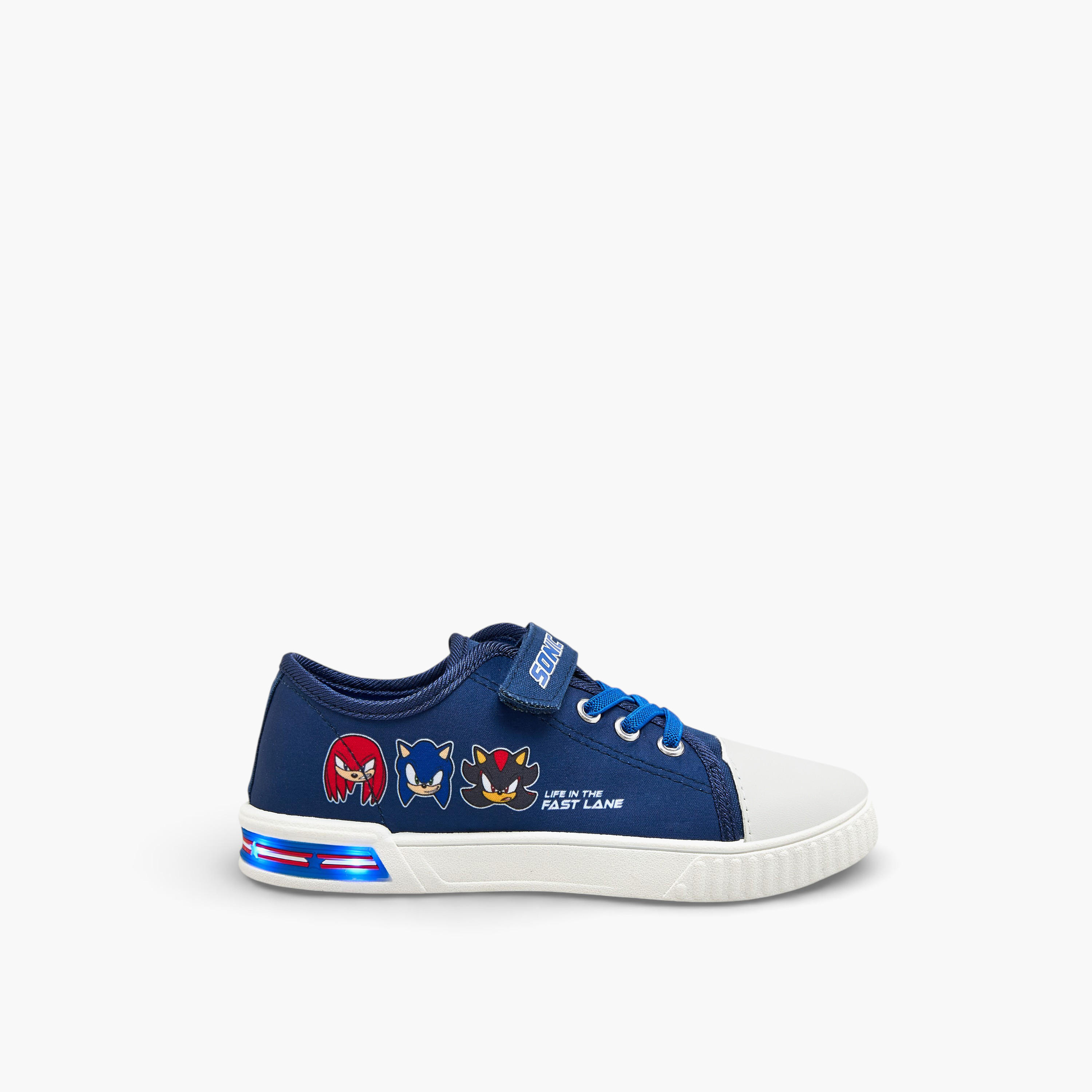 Sonic Boys Hook & Loop Ankle Sneakers-boys-shoes-sneakers-image-4
