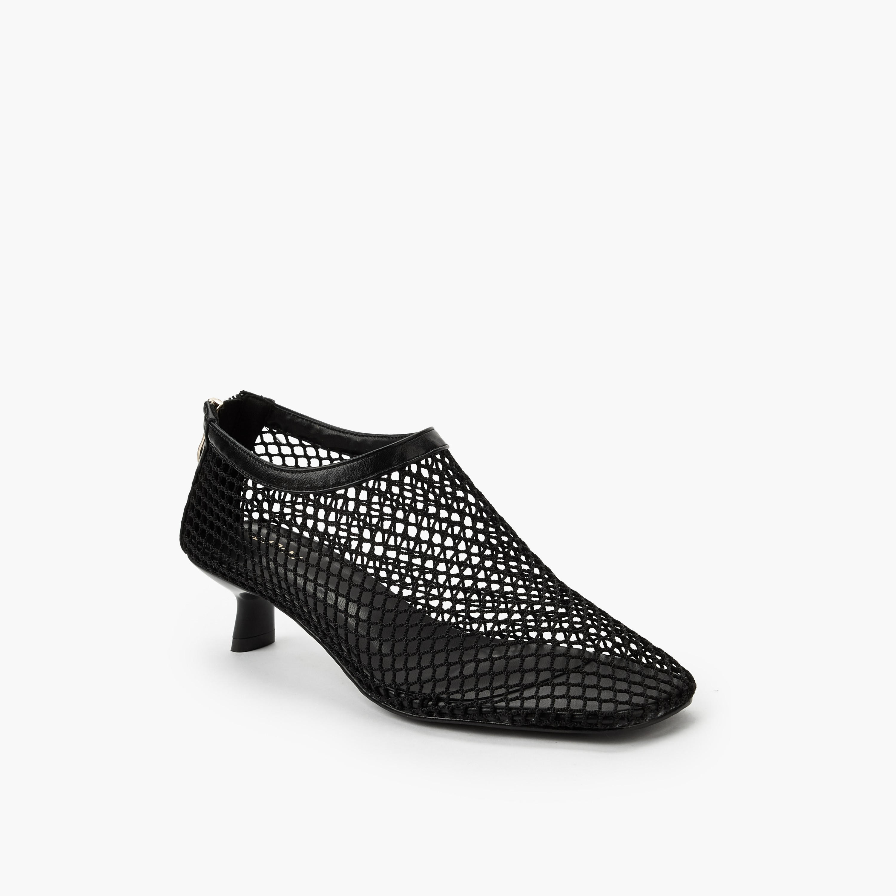 Haadana Women Mesh Kitten Heels-women-shoes-sandals-heeled-image-2