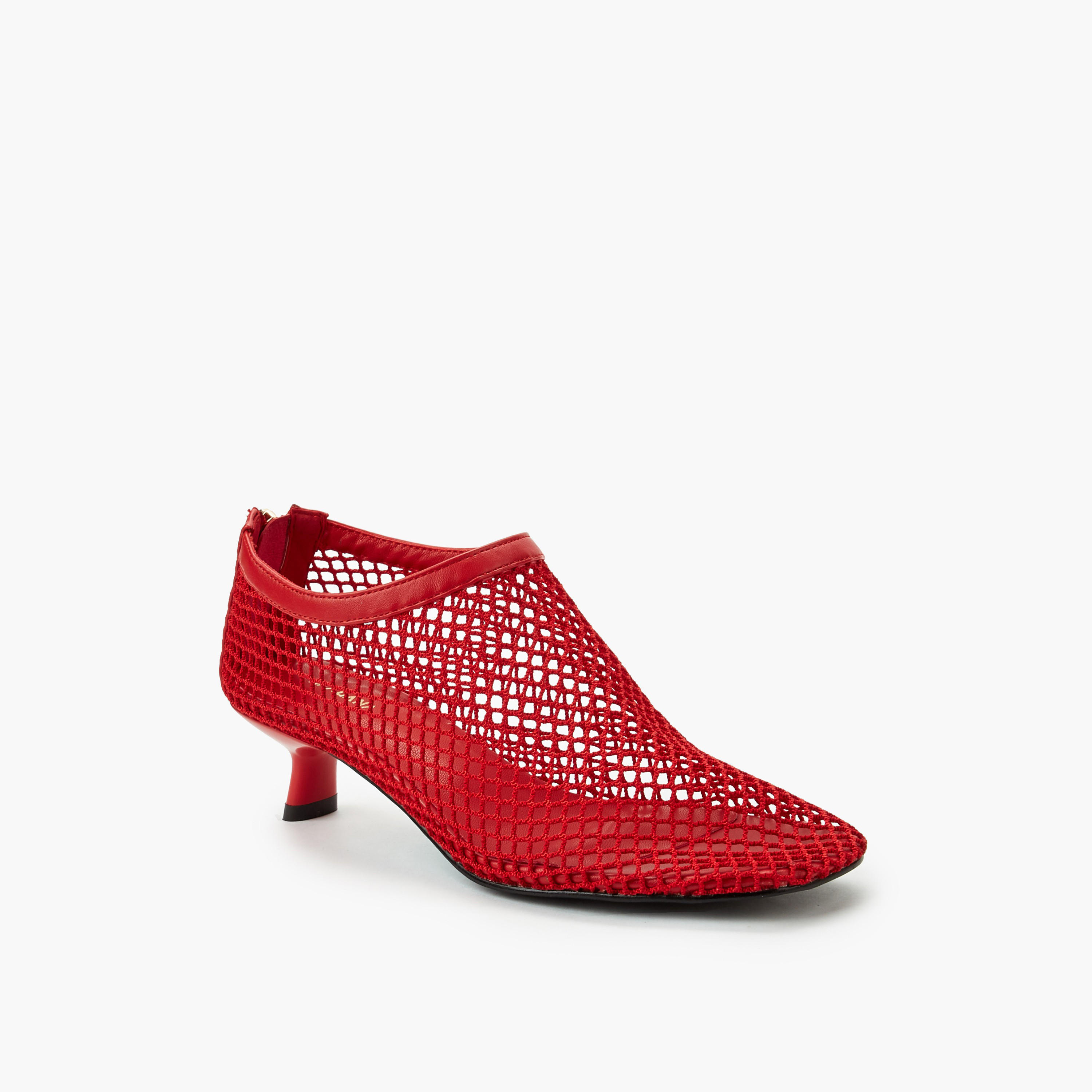 Haadana Women Mesh Kitten Heels-women-shoes-sandals-heeled-image-2