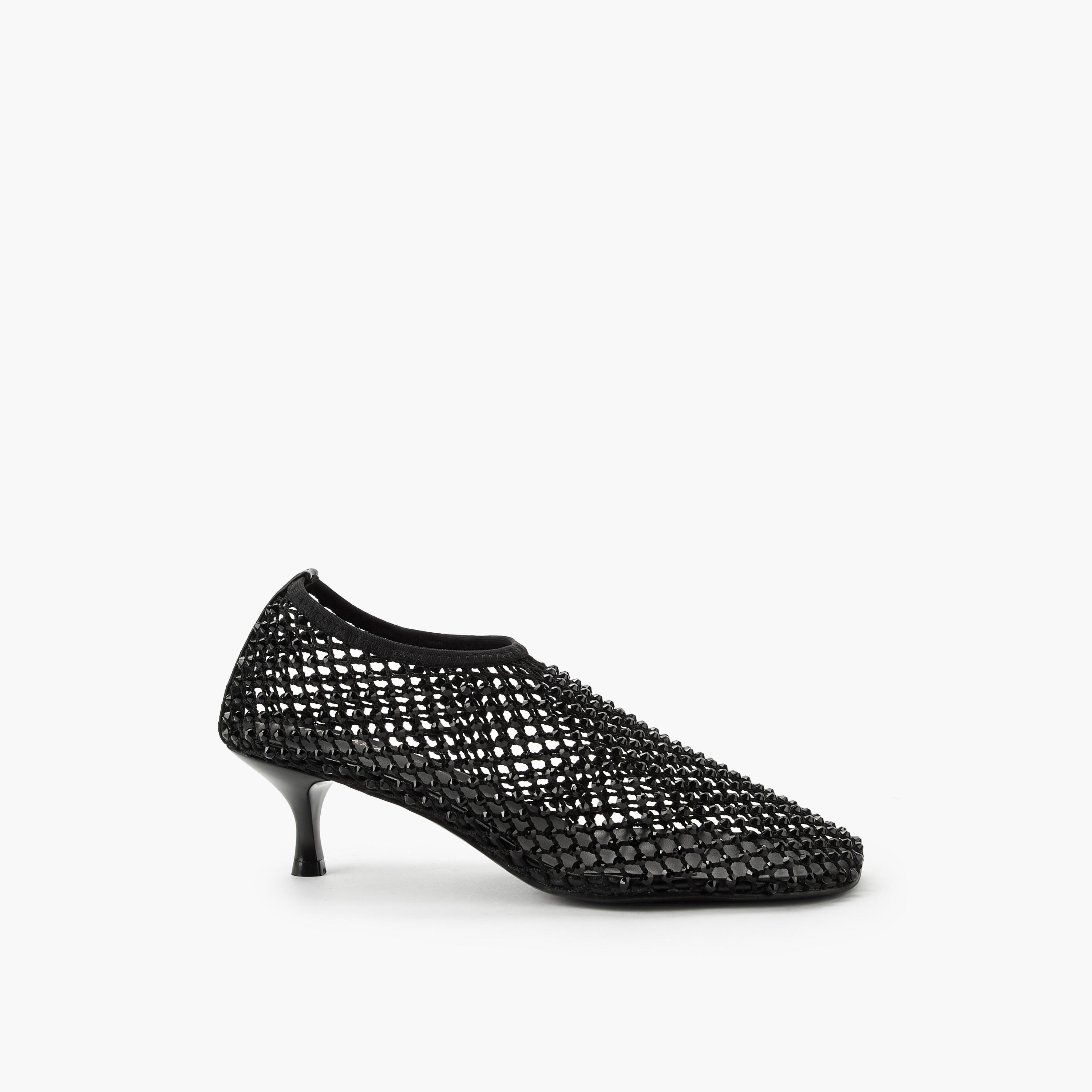 حذاء مزين بكعب صغير للنساء من هادانا-women-shoes-heels-image-3
