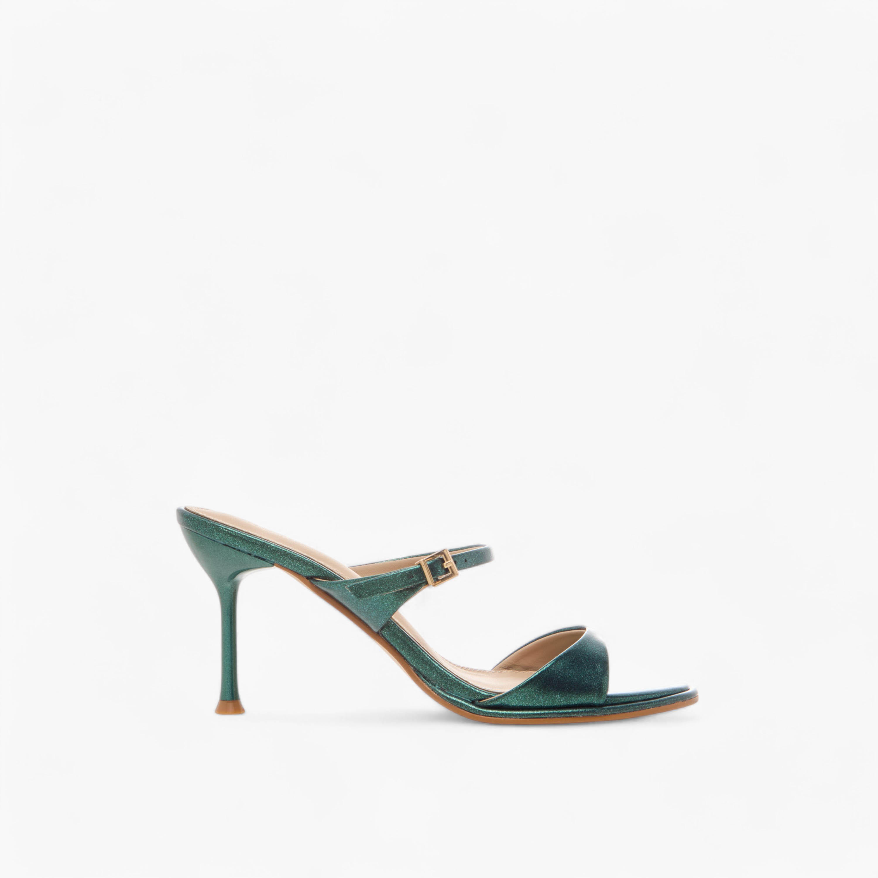 صندل ميتاليك بارز الملمس بكعب ستيليتو وإبزيم من فلورا بيلا-women-shoes-sandals-heeled-image-3