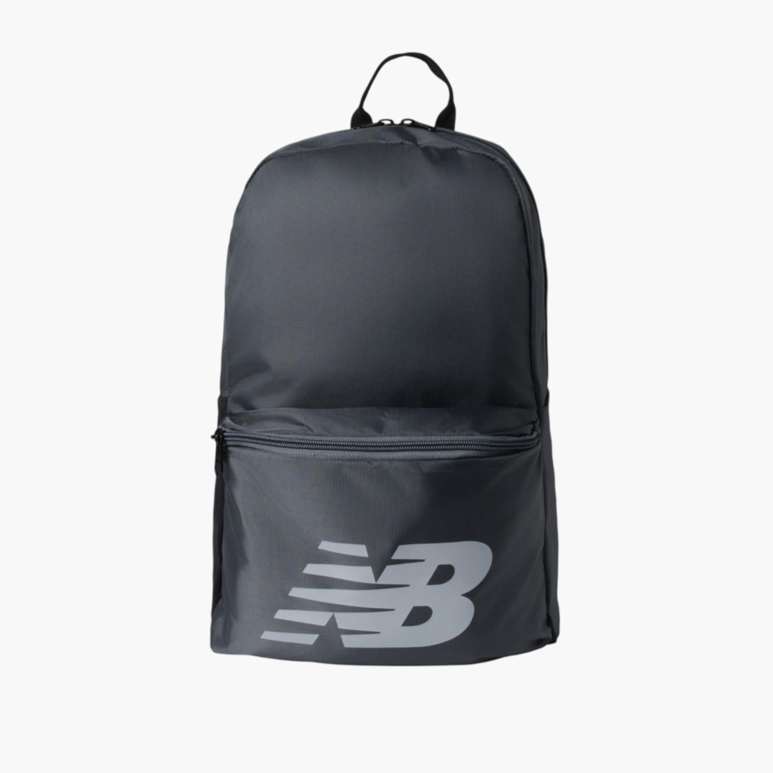New Balance Logo Print School Backpack with Adjustable Shoulder Straps - 14x31x45 cm-school-bagsandbackpacks-backpacks-image-1