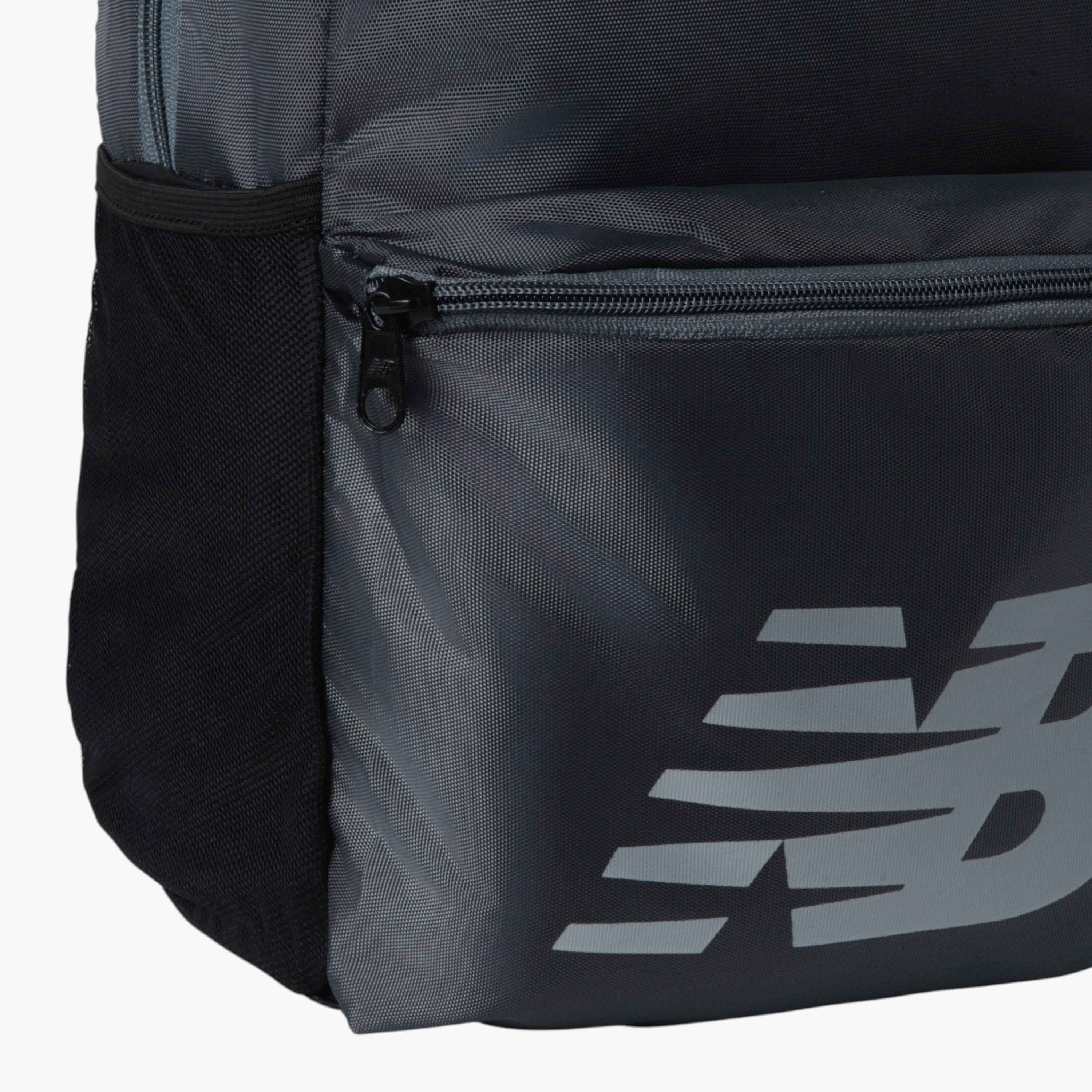 New Balance Logo Print School Backpack with Adjustable Shoulder Straps - 14x31x45 cm-school-bagsandbackpacks-backpacks-image-3