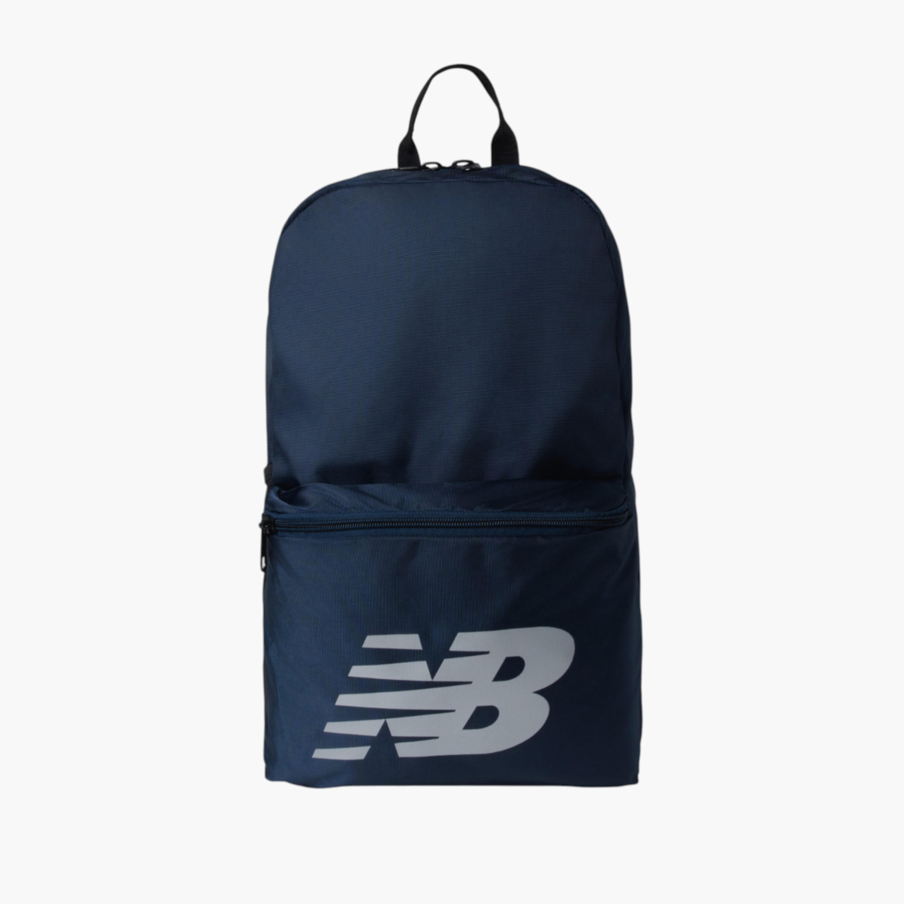 New Balance Logo Print School Backpack with Adjustable Shoulder Straps - 14x31x45 cm-school-bagsandbackpacks-backpacks-image-1