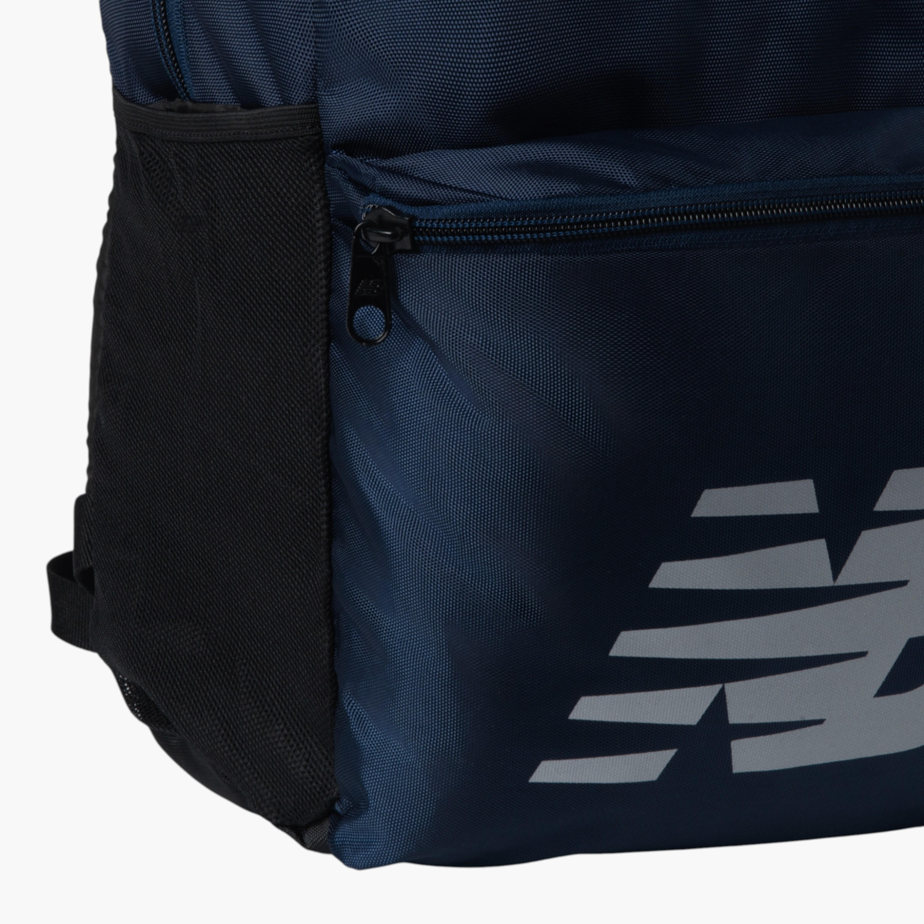 New Balance Logo Print School Backpack with Adjustable Shoulder Straps - 14x31x45 cm-school-bagsandbackpacks-backpacks-image-3