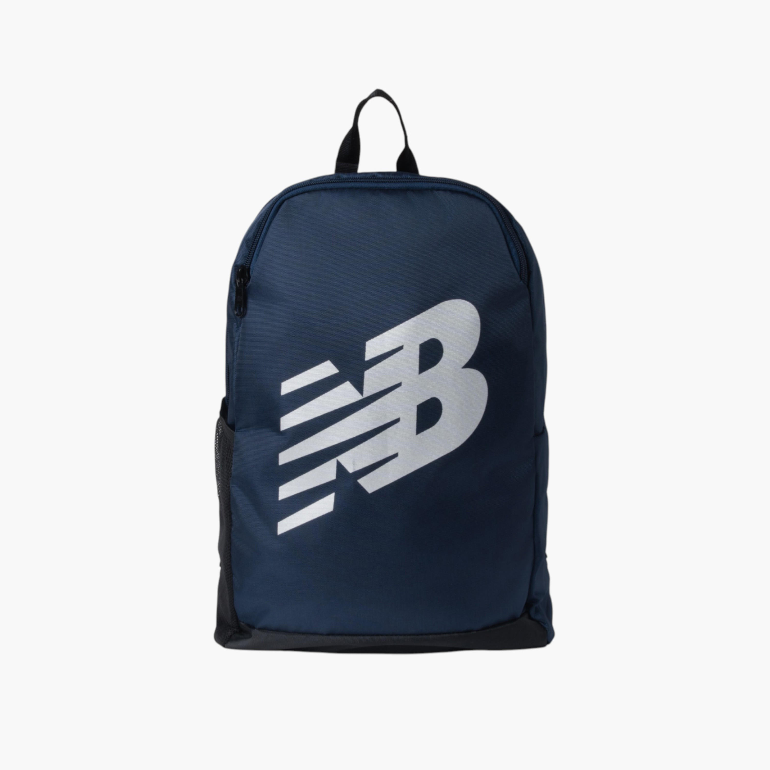 New Balance Logo Print School Backpack with Adjustable Shoulder Straps - 17x31x45 cm-school-bagsandbackpacks-backpacks-image-1