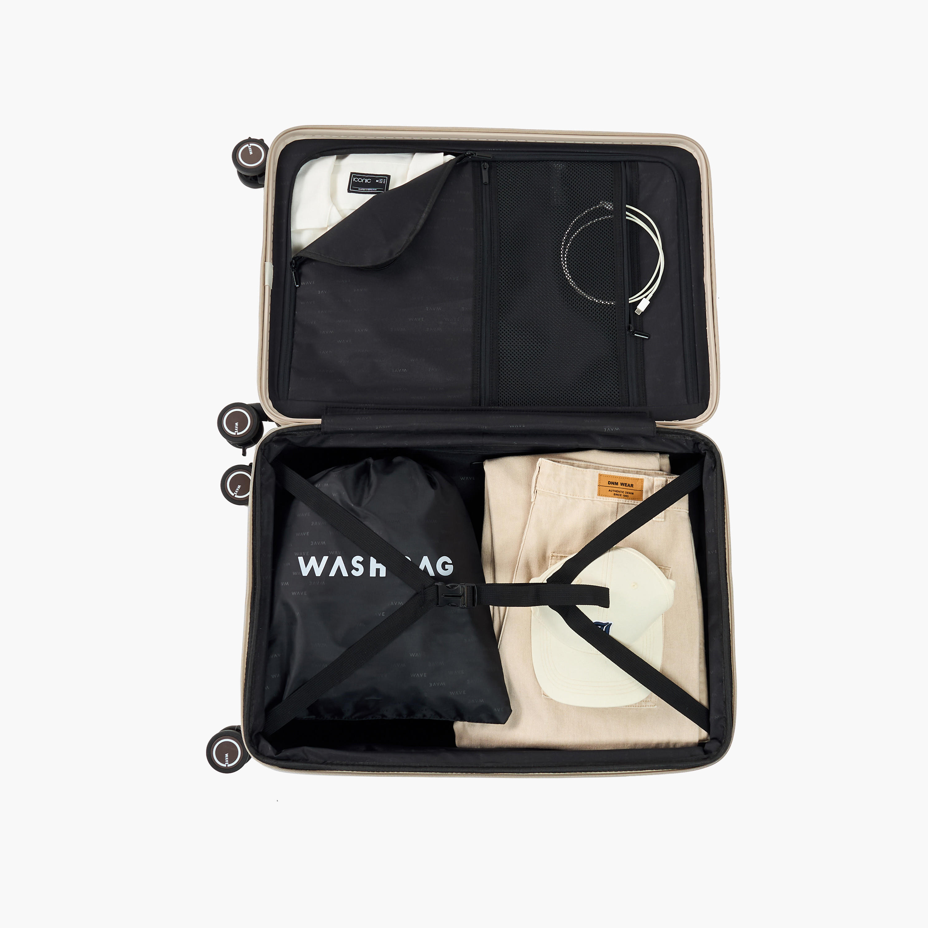 WAVE Textured Hardcase Trolley Bag with Retractable Handle - Set of 3-travel-luggagesandbags-luggage-image-12