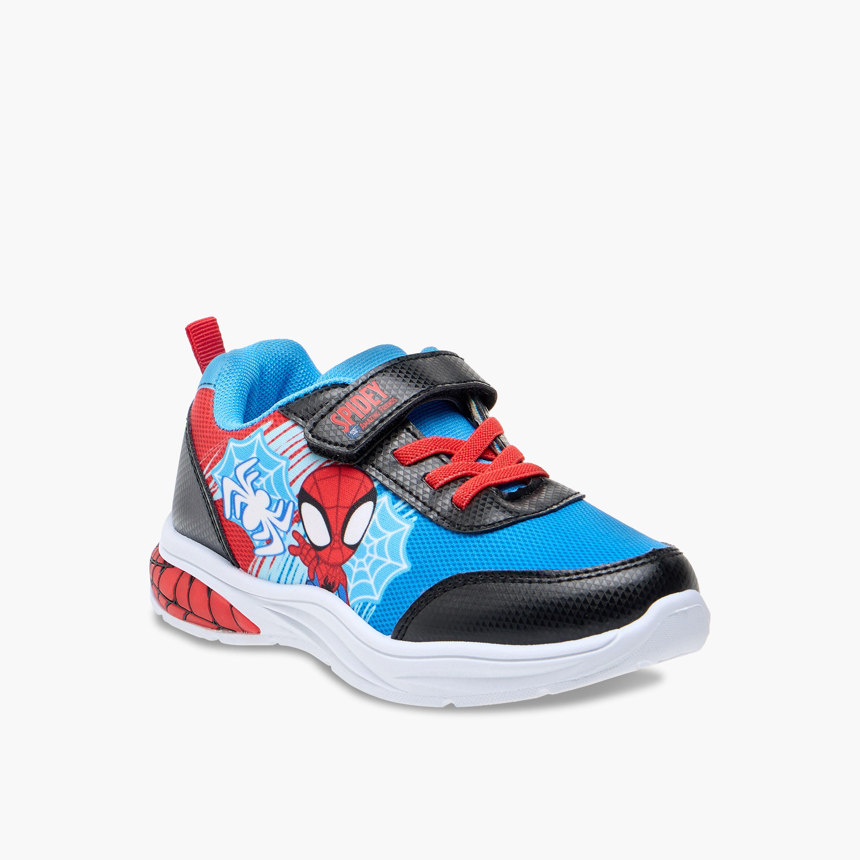 Spider-Man Print Sneakers with Hook and Loop Closure-boys-shoes-sneakers-image-2