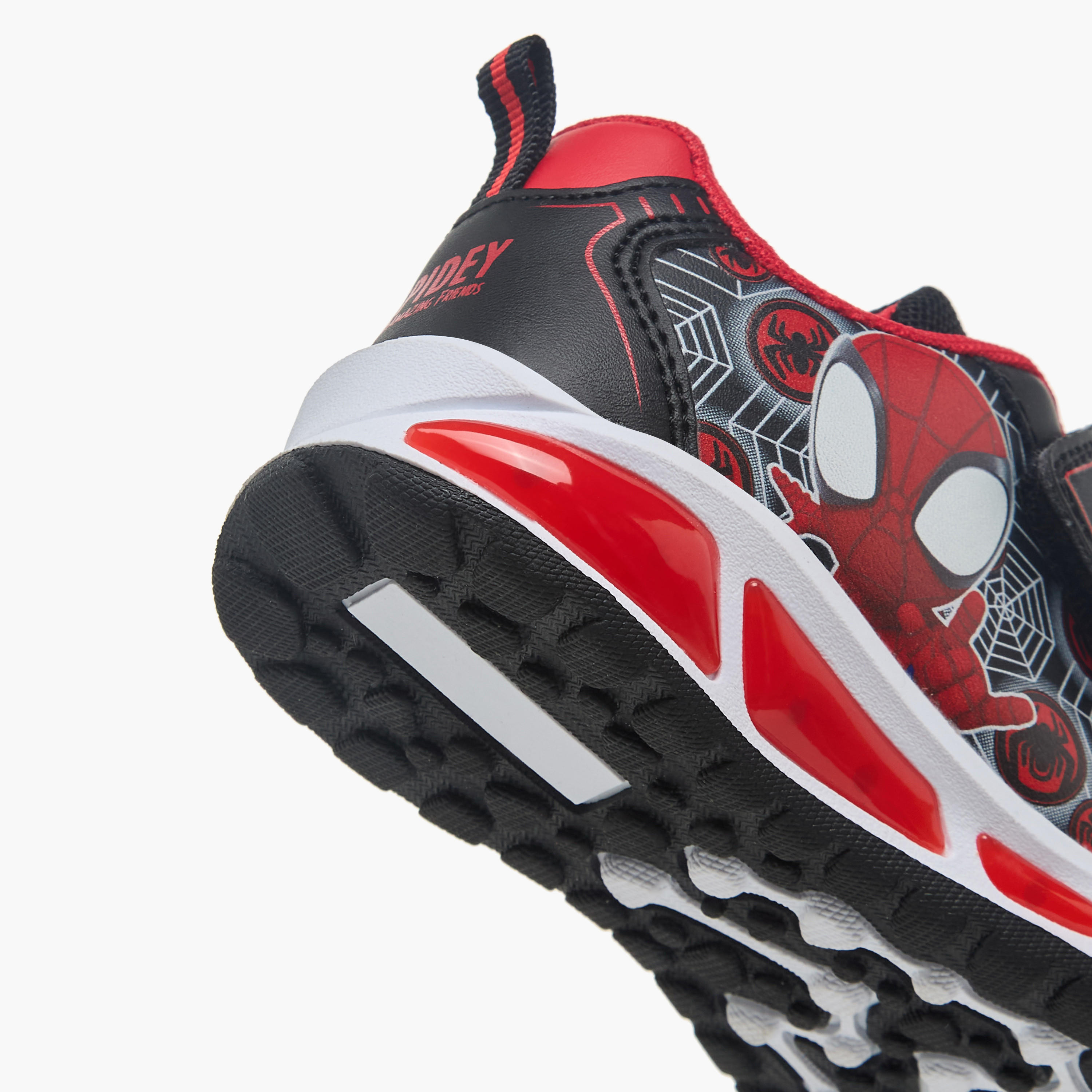 Marvel Boys Spider-Man Print Hook & Loop Light-Up Sneakers-boys-shoes-sneakers-image-5