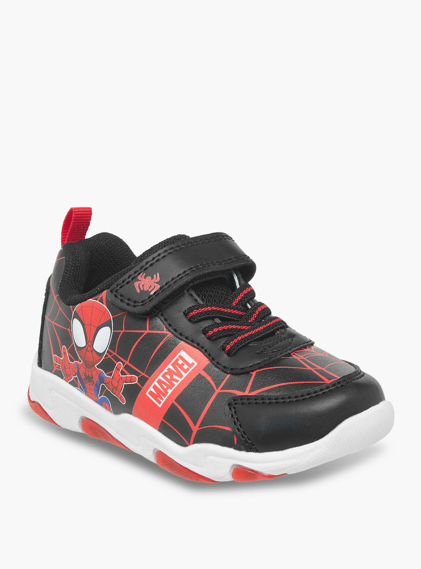 حذاء سنيكرز بشريط إغلاق لاصق وطبعات سبايدر مان للأولاد من مارفل-boys-shoes-sneakers-image-2