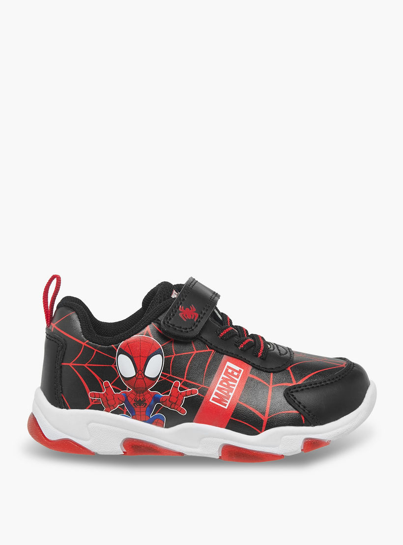 حذاء سنيكرز بشريط إغلاق لاصق وطبعات سبايدر مان للأولاد من مارفل-boys-shoes-sneakers-image-3