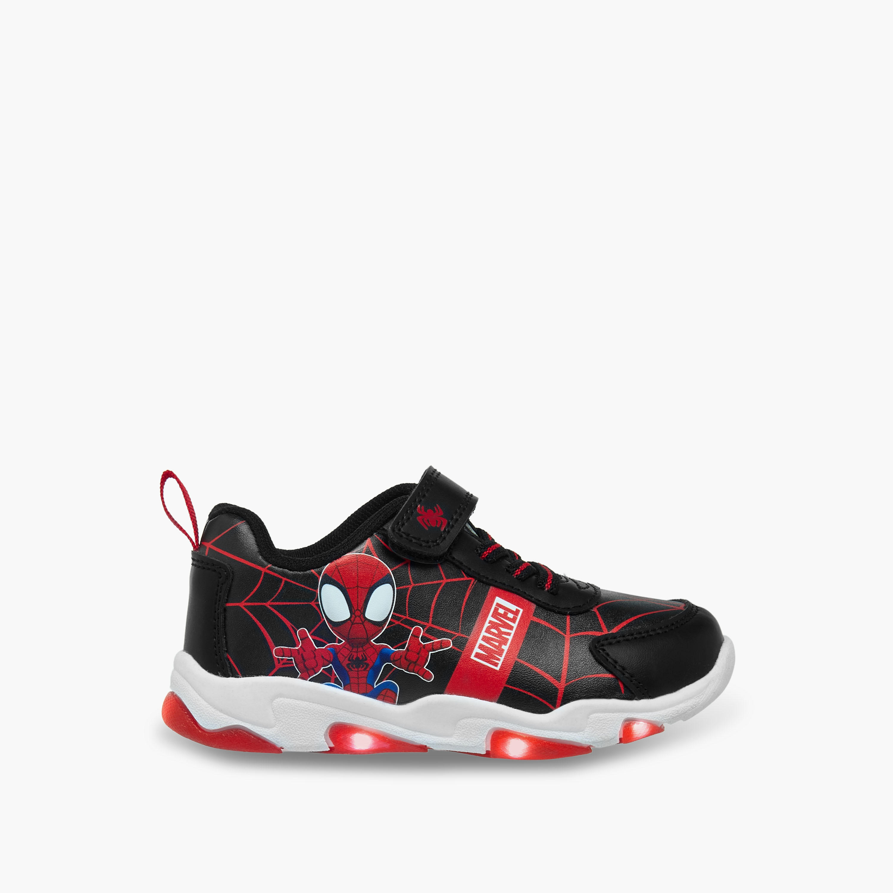 حذاء سنيكرز بشريط إغلاق لاصق وطبعات سبايدر مان للأولاد من مارفل-boys-shoes-sneakers-image-6