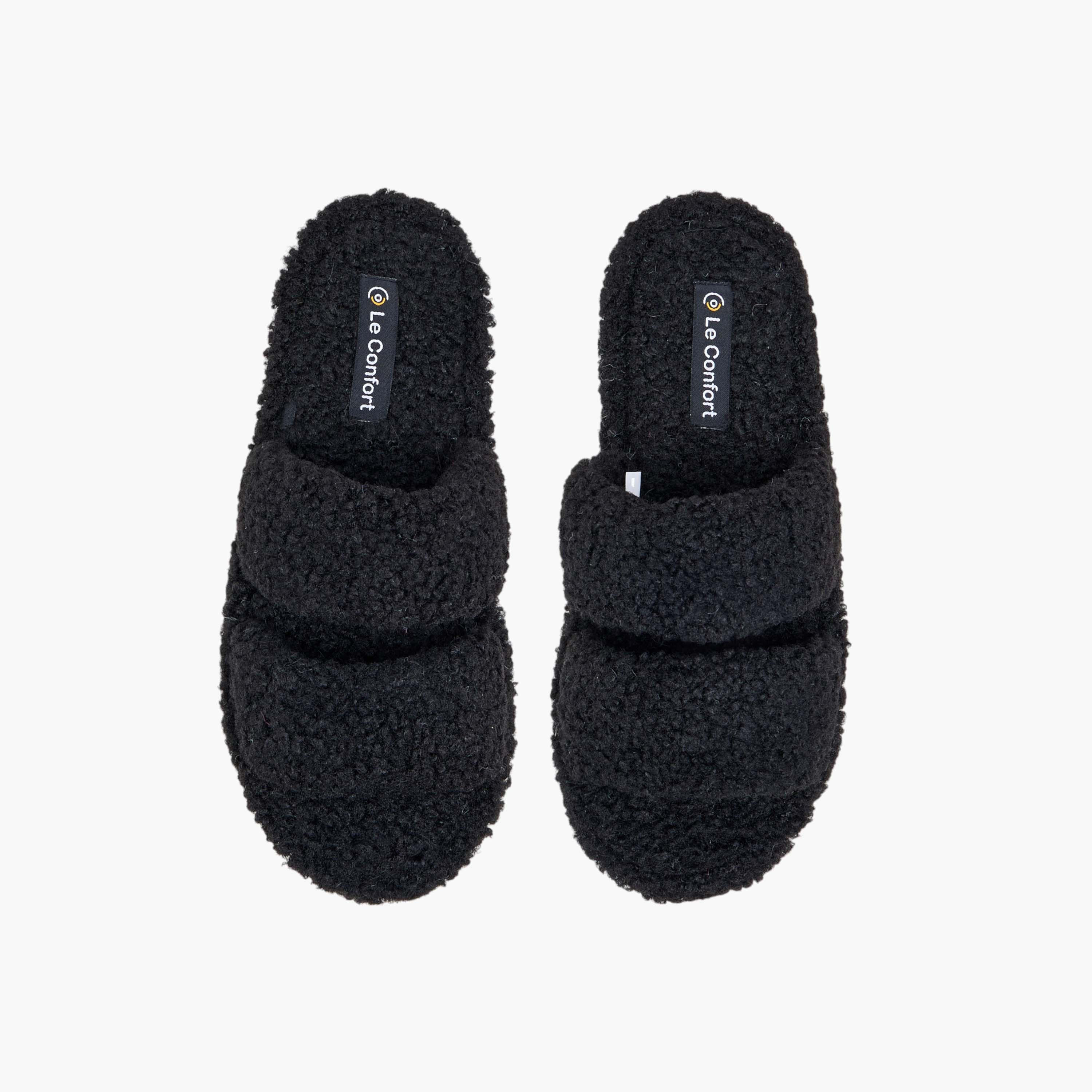Le Confort Faux Fur Bedroom Slippers-women-shoes-bedroomslippers-image-1