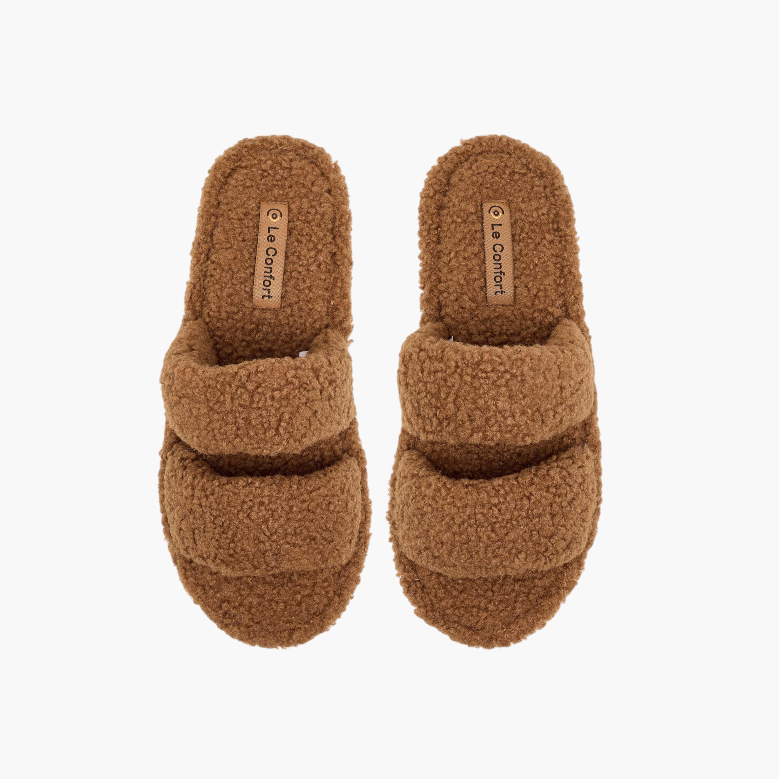 Le Confort Faux Fur Bedroom Slippers-women-shoes-bedroomslippers-image-1