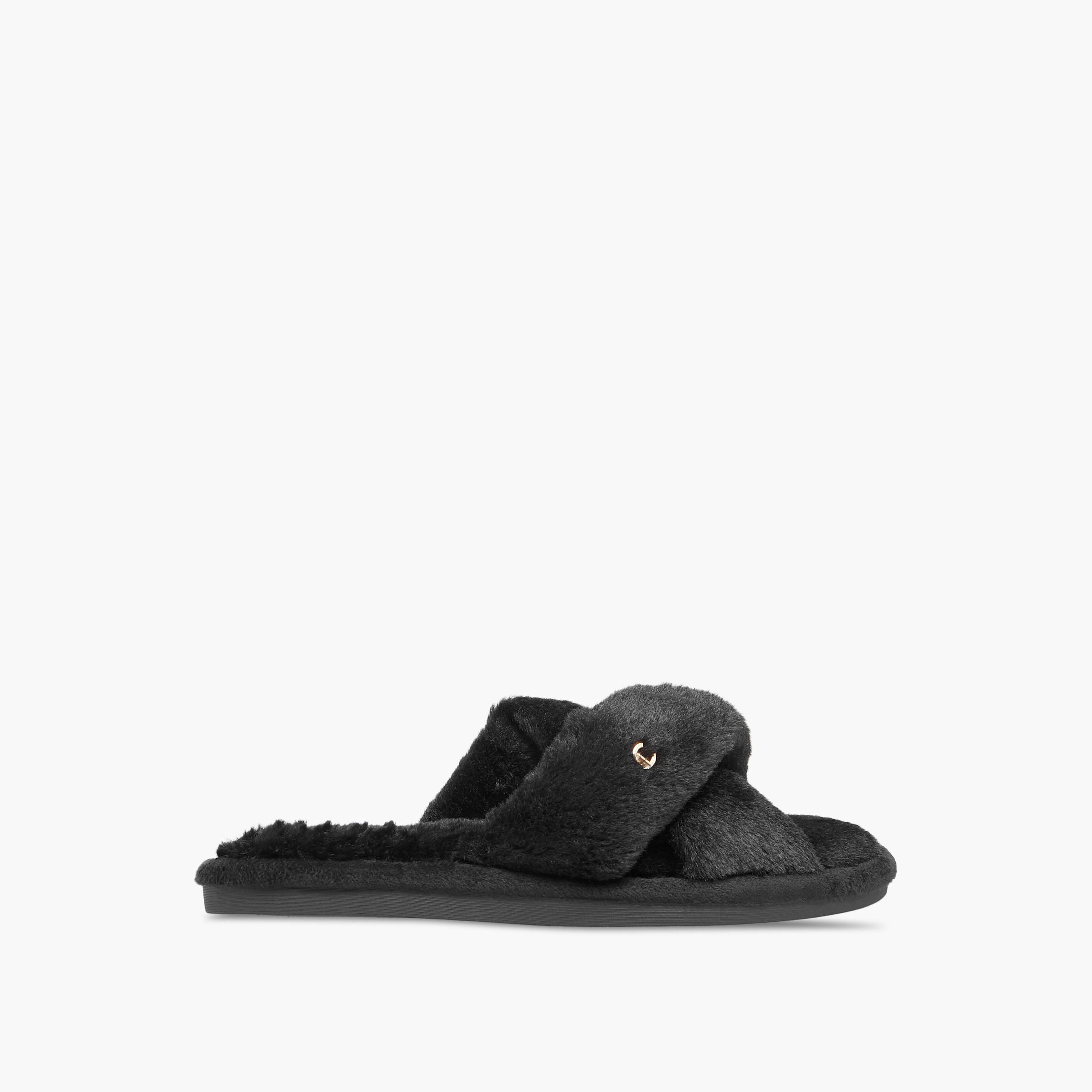 Le Confort Textured Cross-Strap Bedroom Slippers-women-shoes-bedroomslippers-image-2