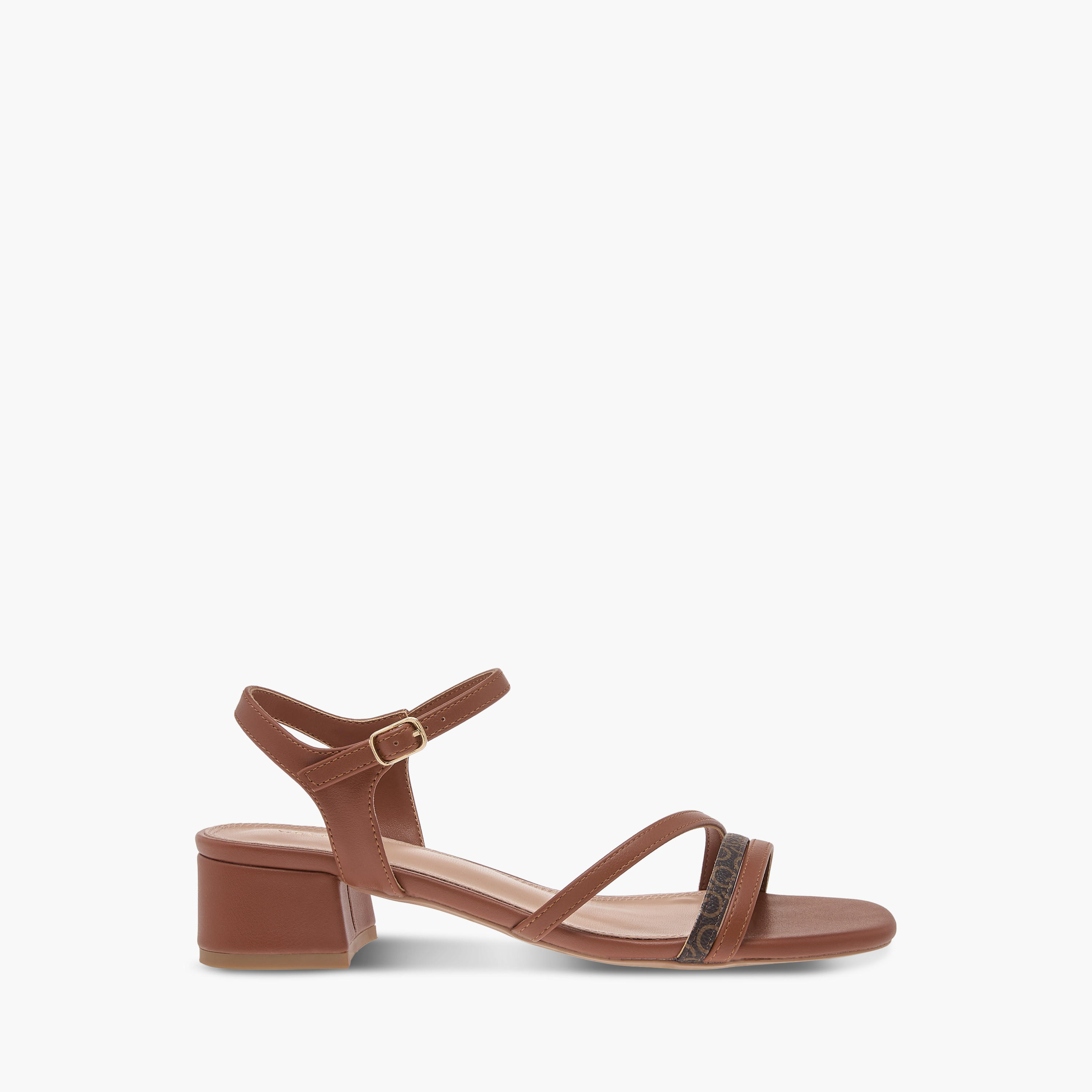 Celeste Women's Monogram Print Strap Sandals with Block Heels-women-shoes-sandals-heeled-image-3