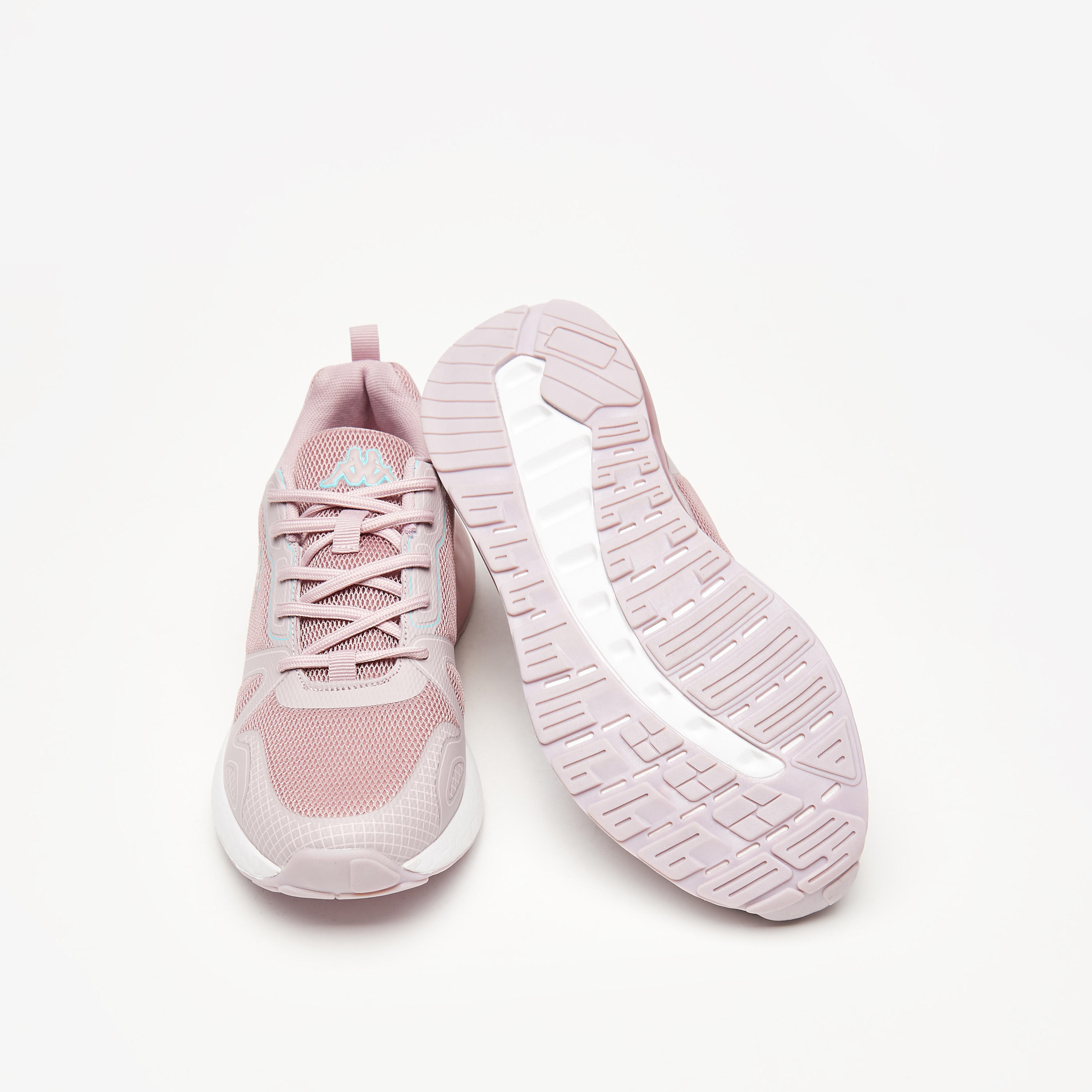 Kappa Women's Textured Trainers with Lace-Up Closure-sports-women-shoes-image-3