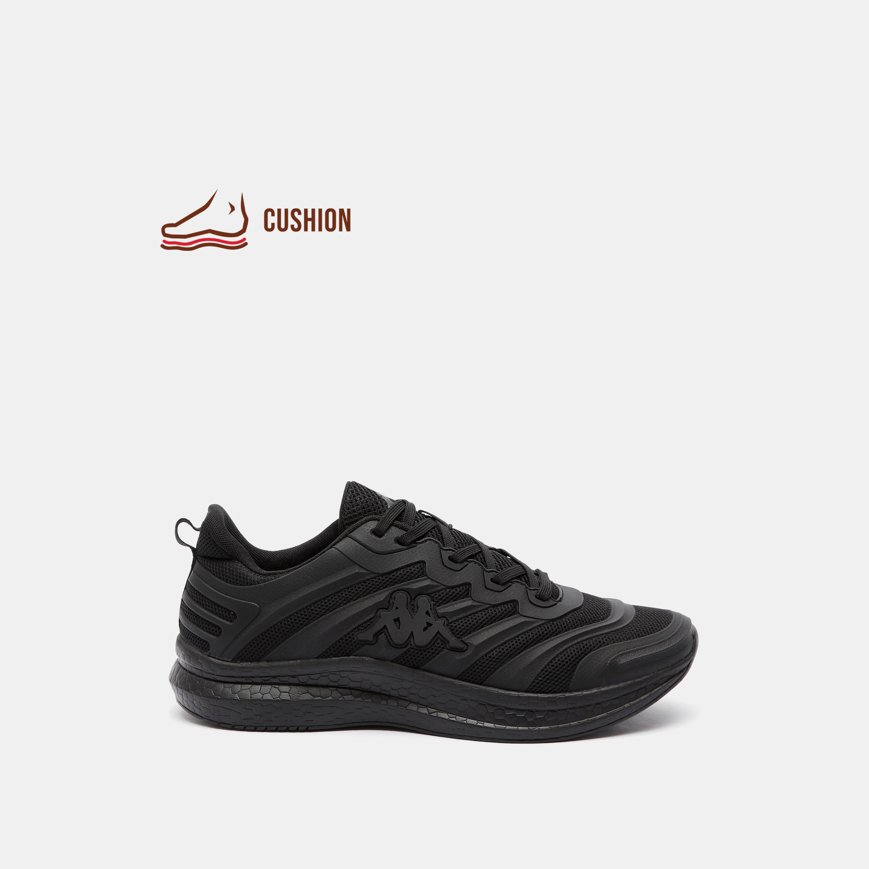 Kappa Men's Textured Sneakers Shoes with Lace-Up Closure-sports-men-shoes-image-1