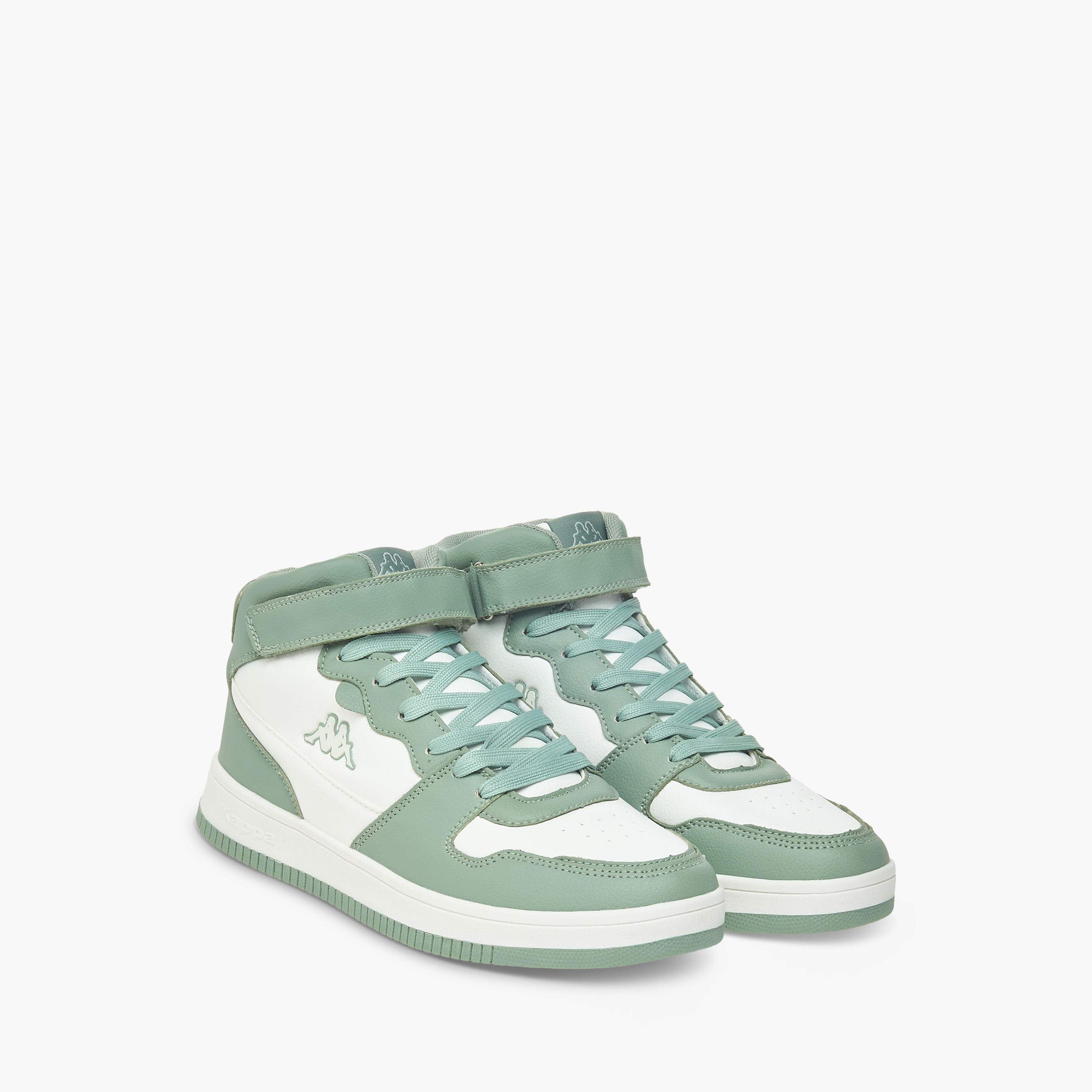 Kappa Women's Colourblock Sneakers with Hook and Loop Closure-women-shoes-sneakers-image-1