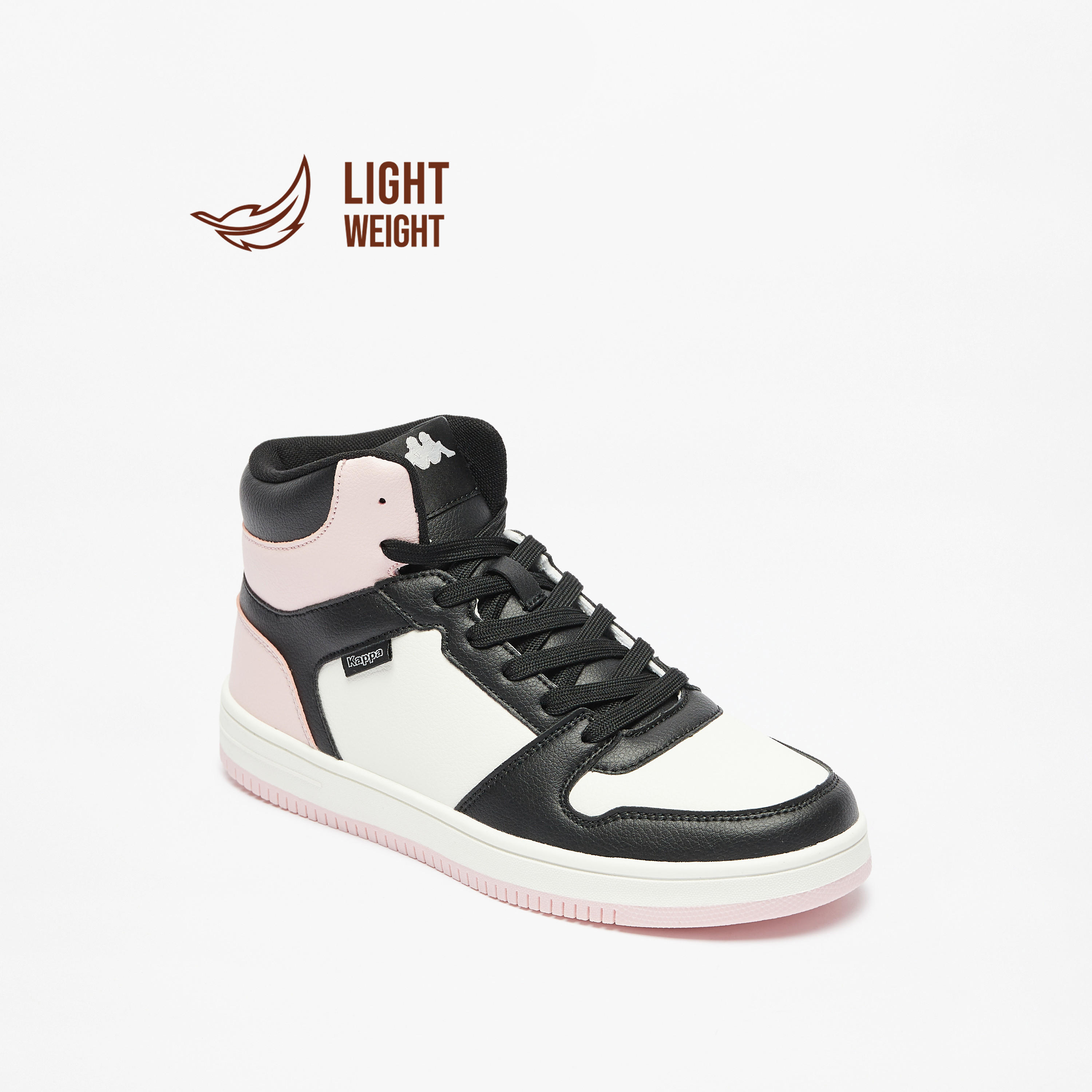 Kappa Women's Colourblock Lace-Up High Top Sneakers-women-shoes-sneakers-image-1
