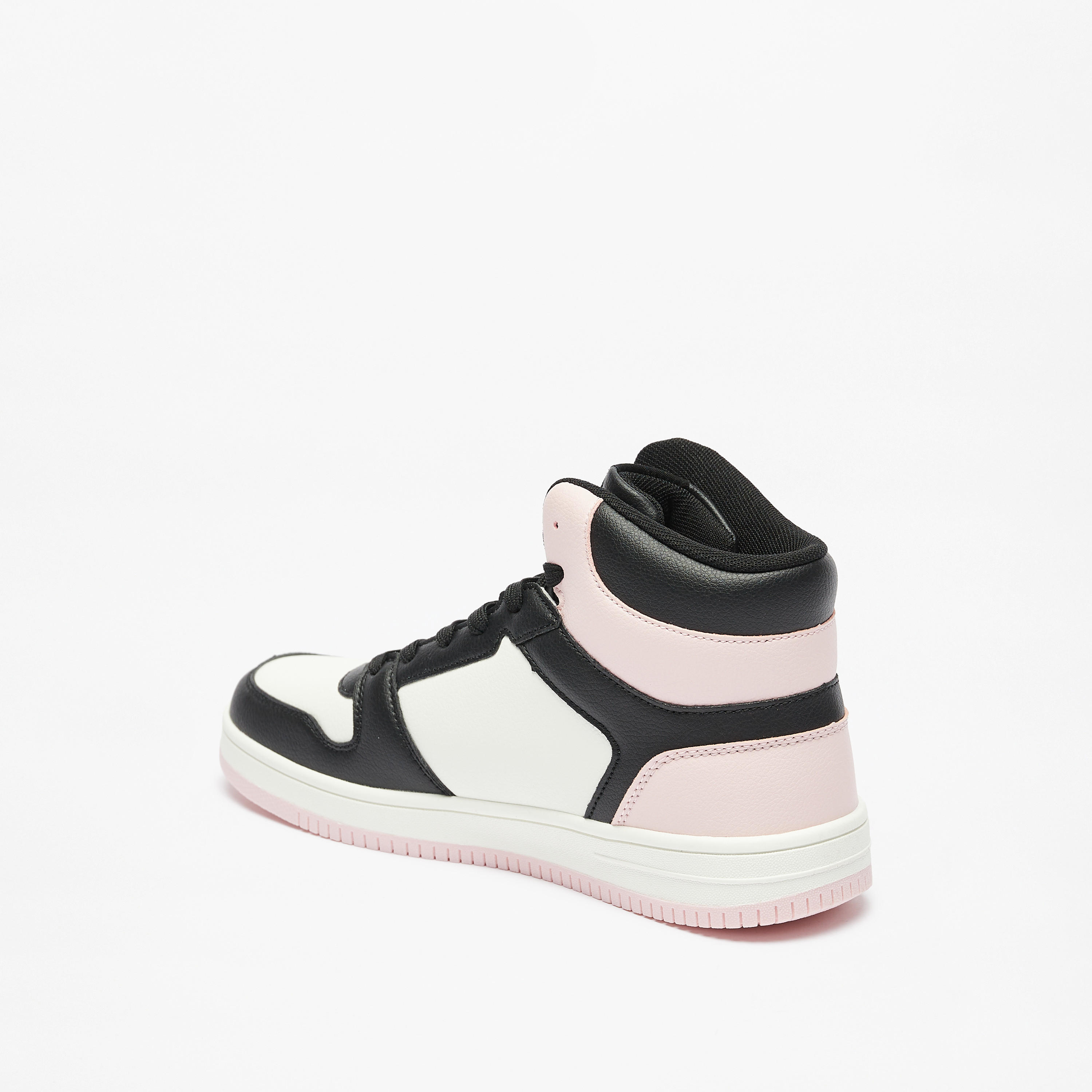 Kappa Women's Colourblock Lace-Up High Top Sneakers-women-shoes-sneakers-image-2