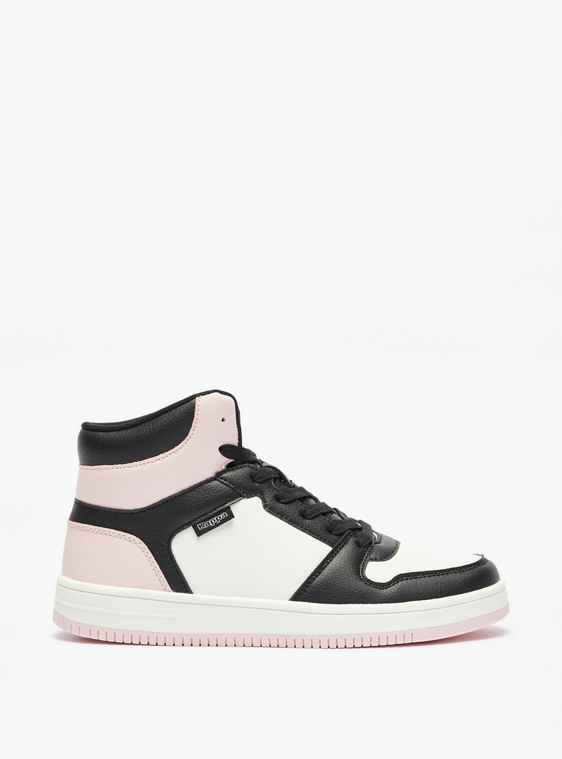 Kappa Women's Colourblock Lace-Up High Top Sneakers-women-shoes-sneakers-image-3