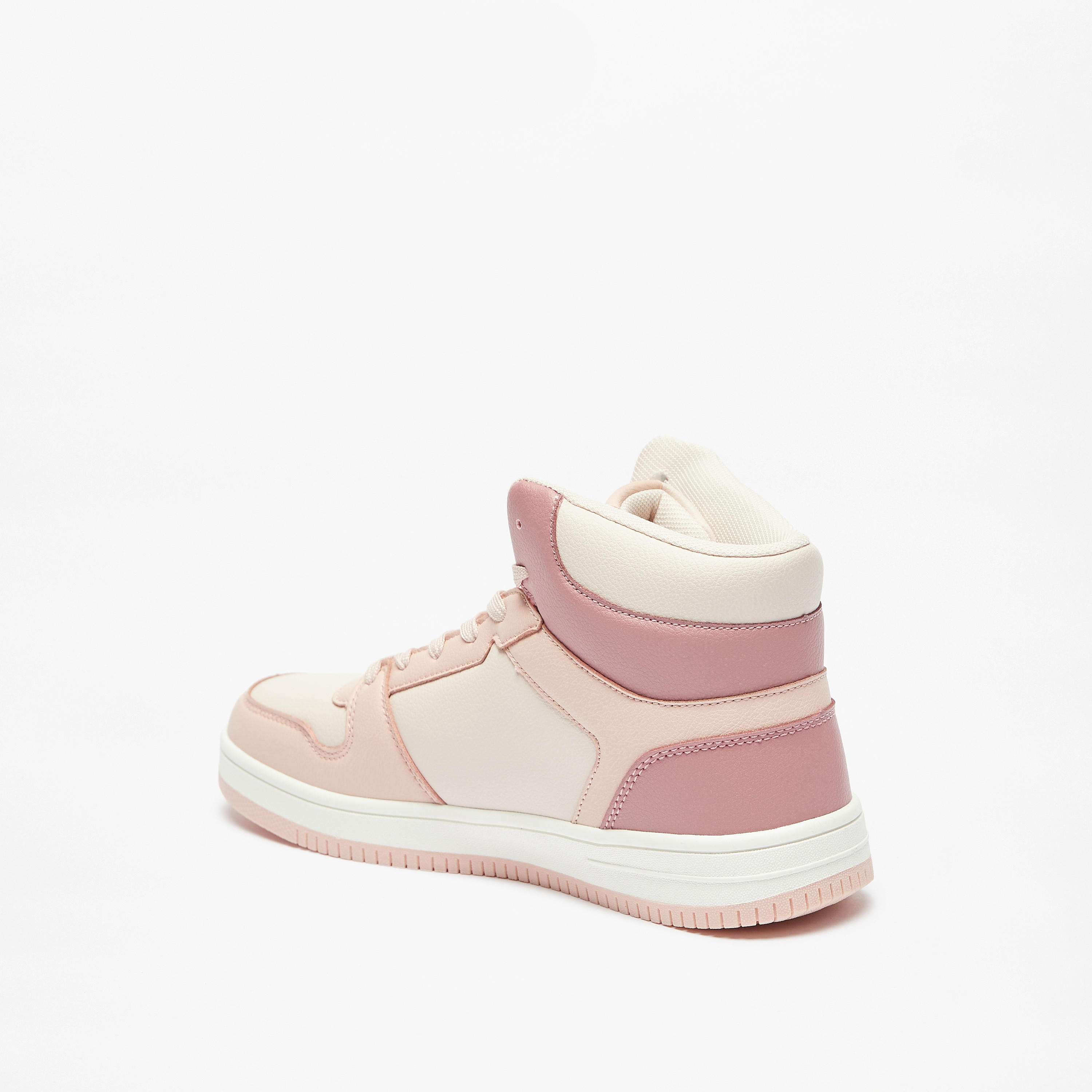 Kappa Women's Colourblock Lace-Up High Top Sneakers-women-shoes-sneakers-image-2