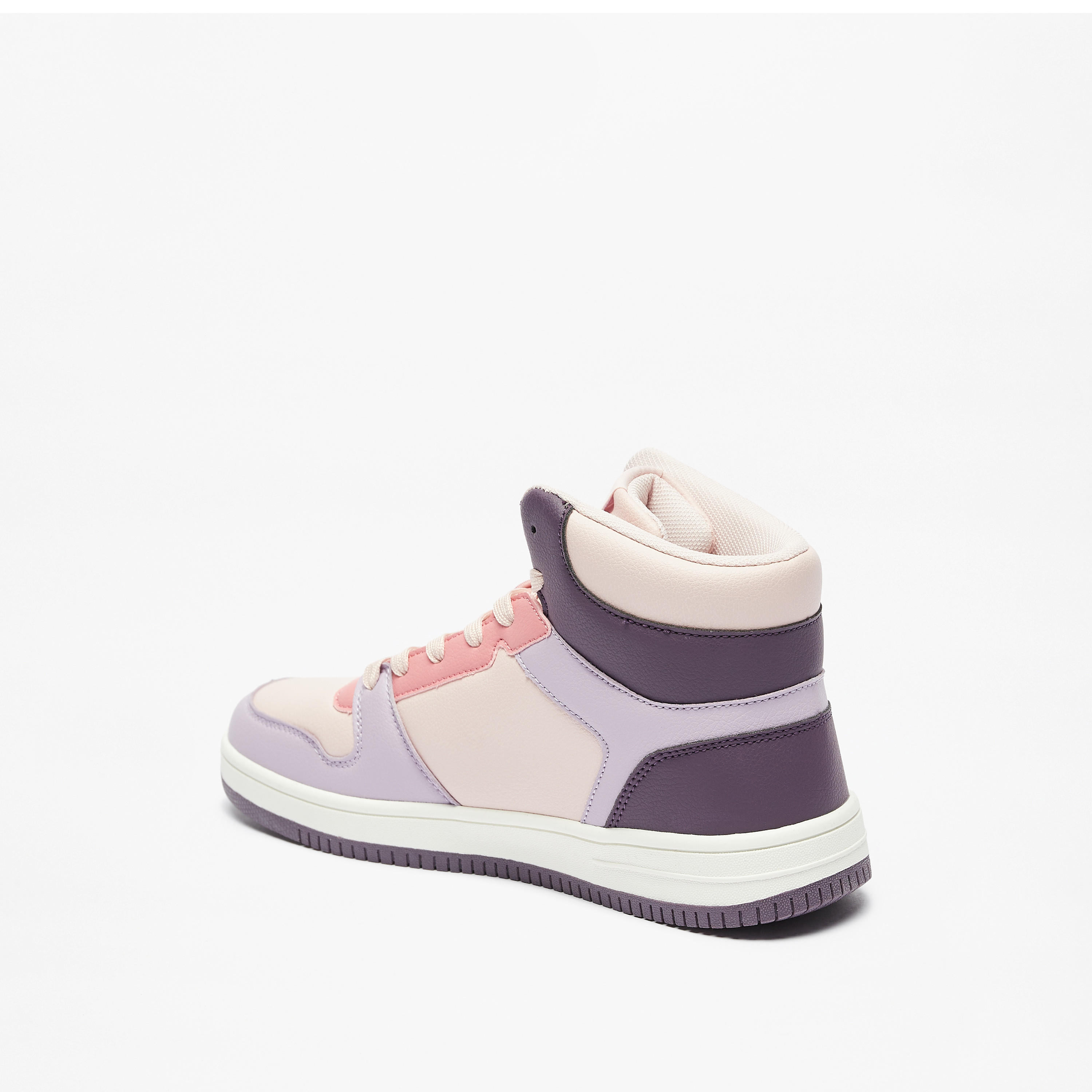 Kappa Women's Colourblock Lace-Up High Top Sneakers-women-shoes-sneakers-image-2
