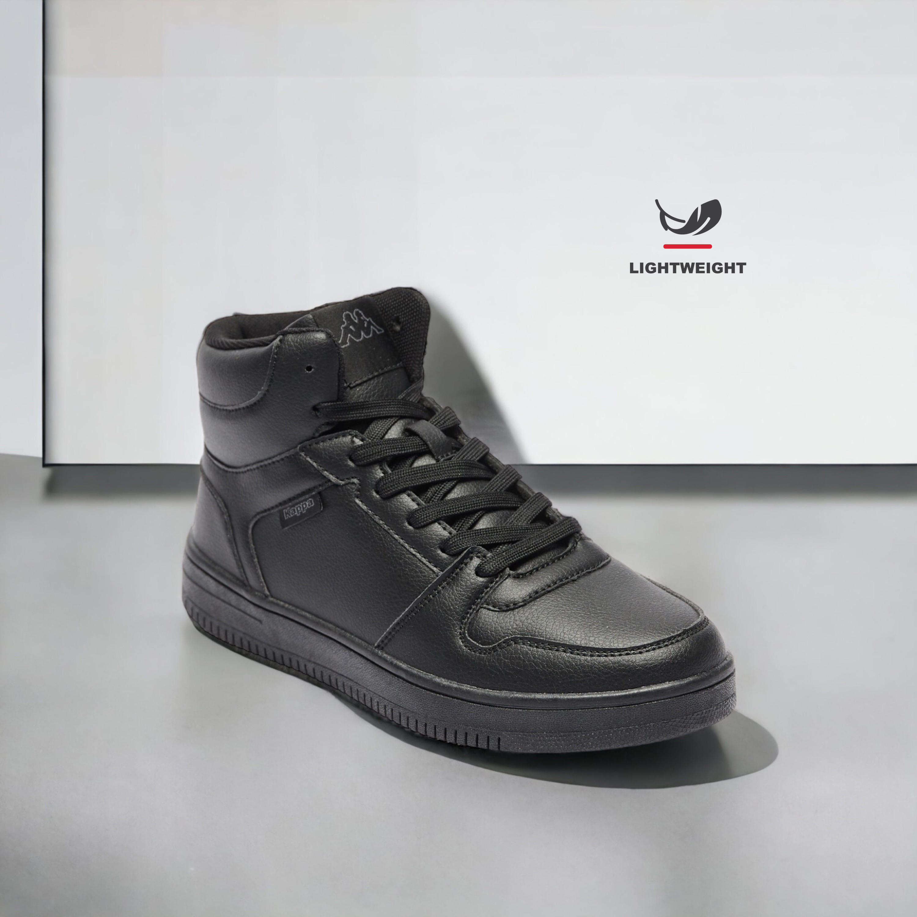 Kappa Women's Solid High-Top Lightweight Sneakers with Lace-Up Closure-women-shoes-sneakers-image-1